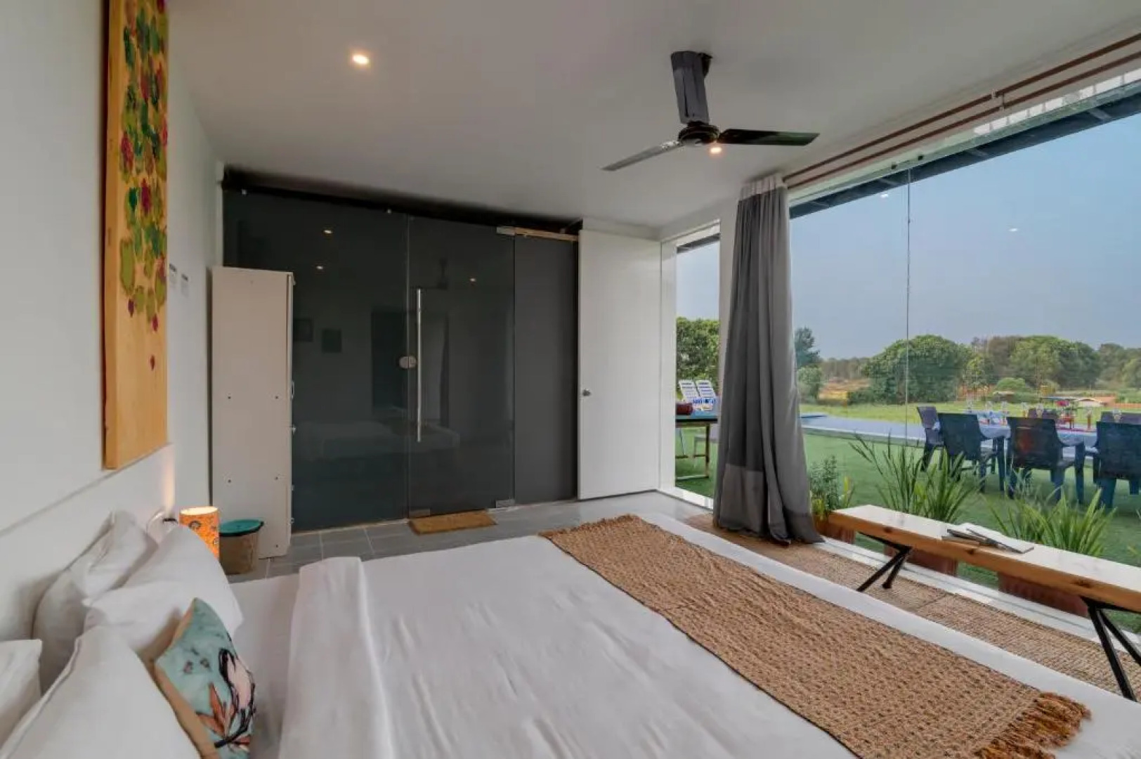 SaffronStays Onellaa, Nashik - infinity pool villa surrounded by a vineyard
