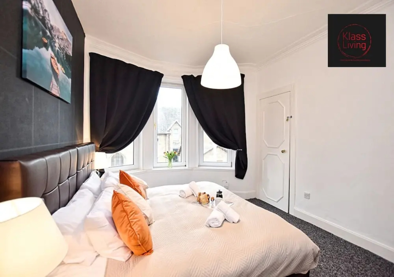 One Bedroom Apartment by Klass Living Serviced Accommodation Coatbridge - Whifflet Park Apartment With Wifi  and Parking