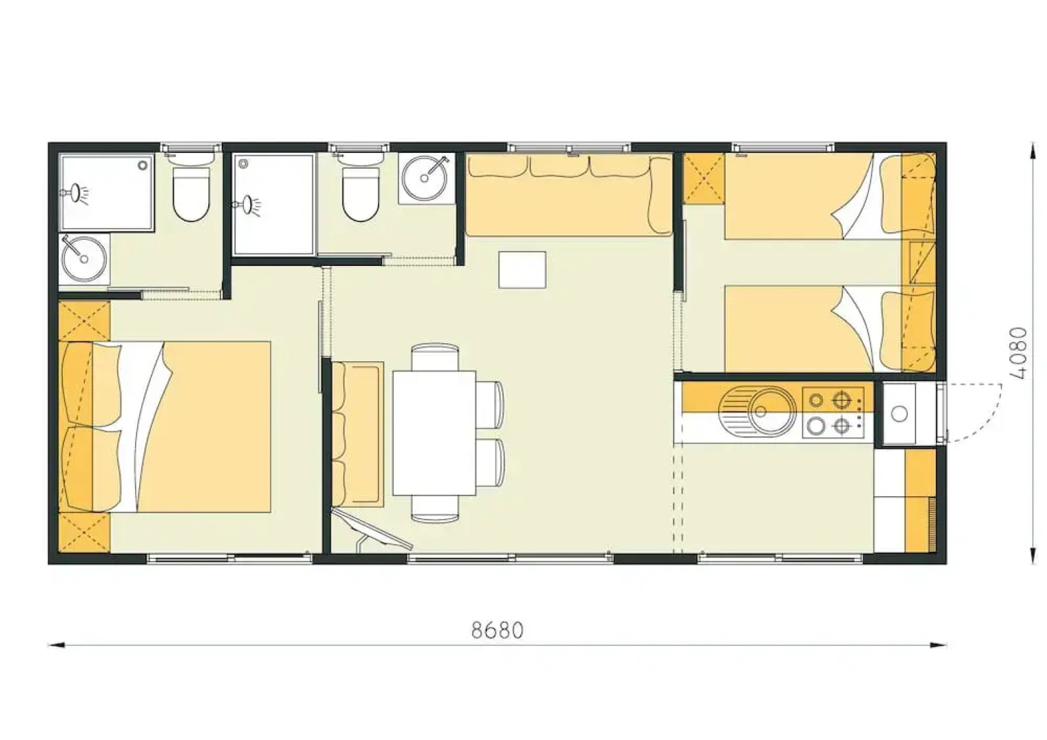 Mobile Homes in Camping Lanterna