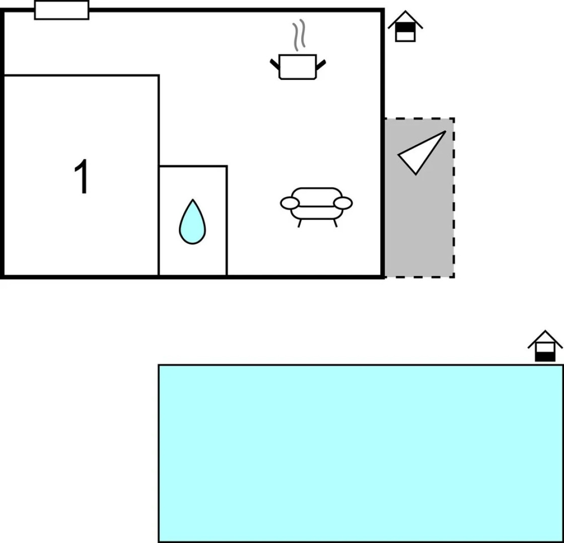 Awesome Home in Povljana With Wifi and 1 Bedrooms