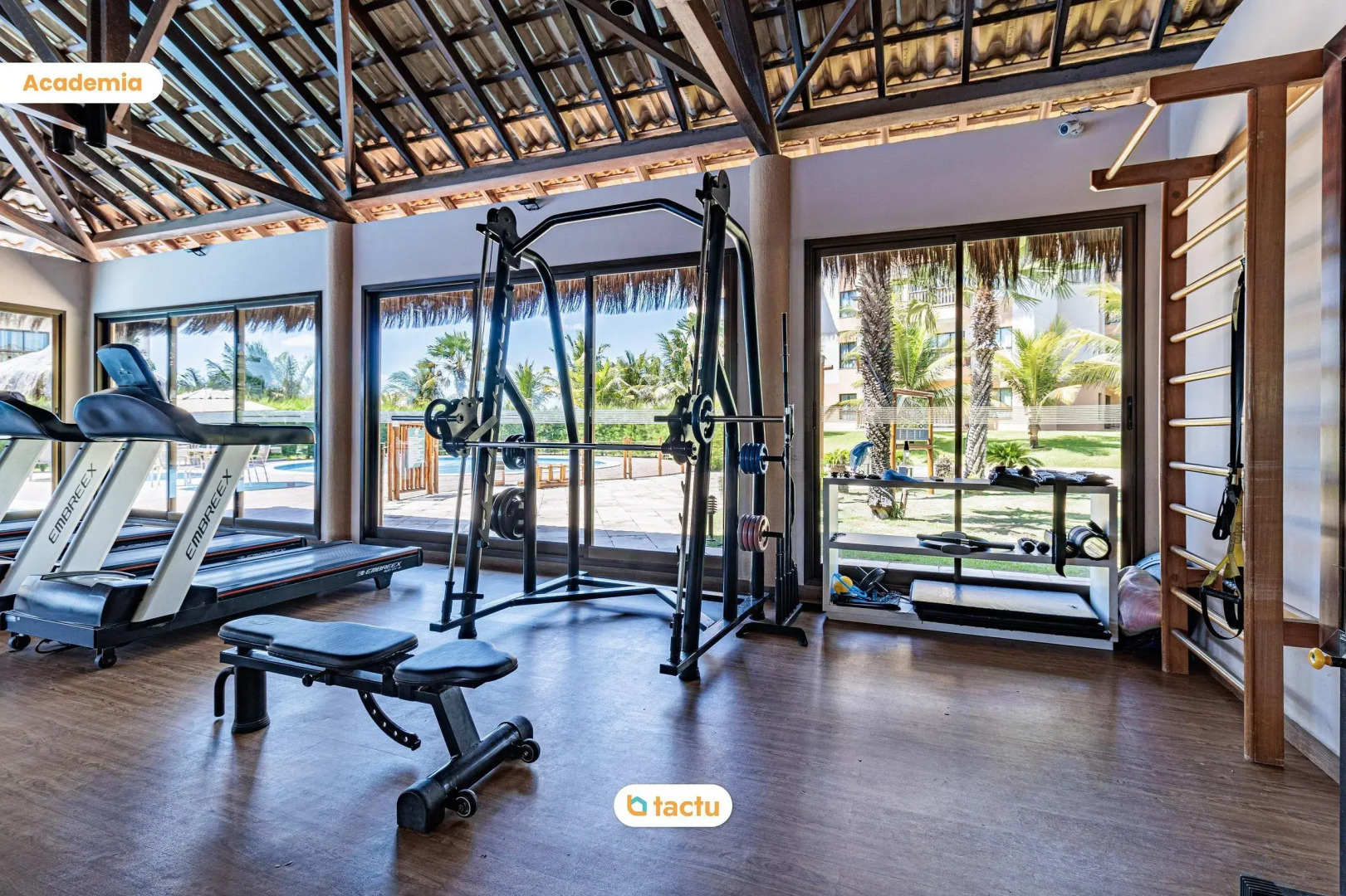 Estúdio de 39 m2 com rede na varanda no VG Sun Cumbuco por Tactu