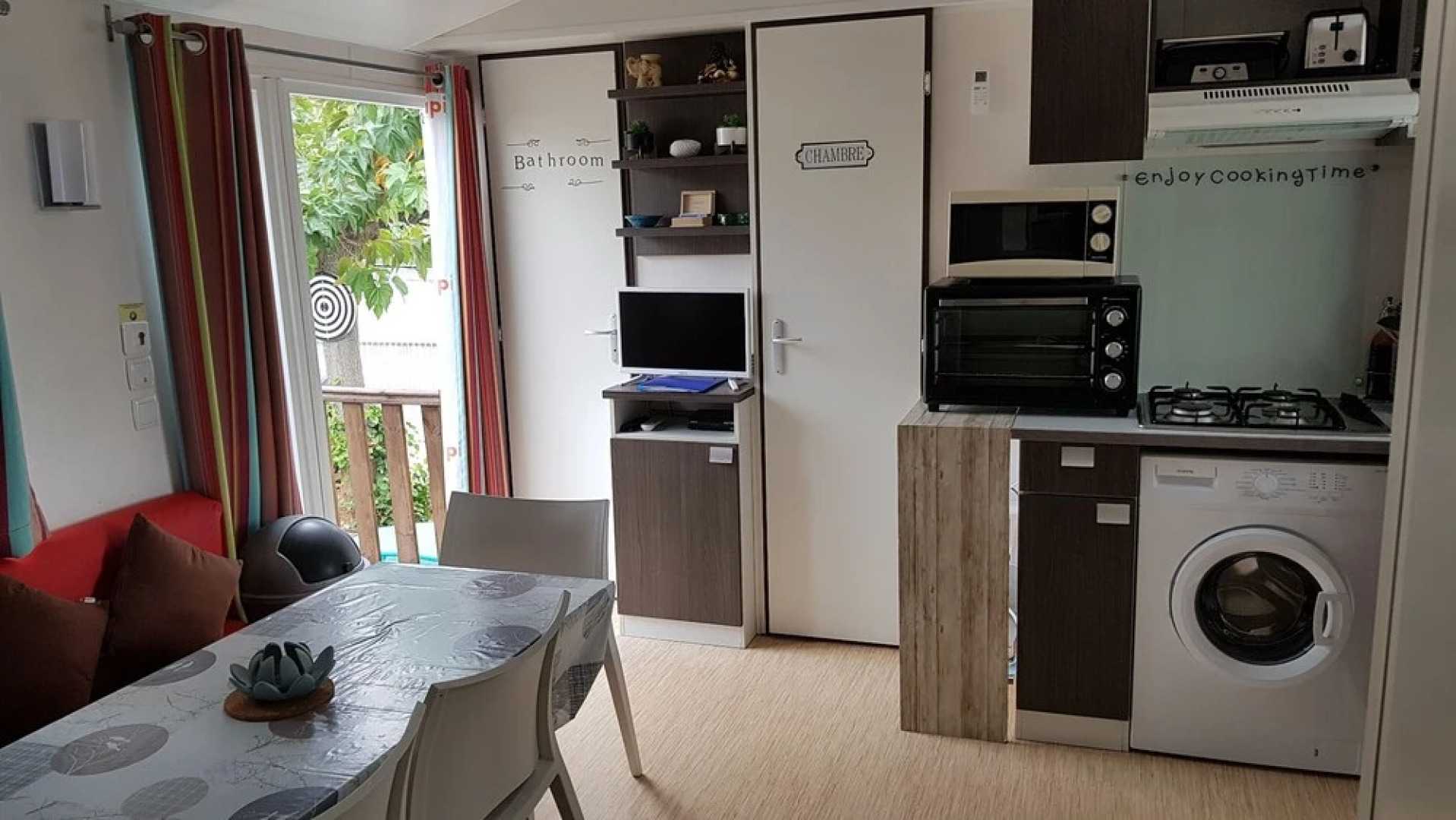 Mobile Home 3 chambre clim TV camping 4