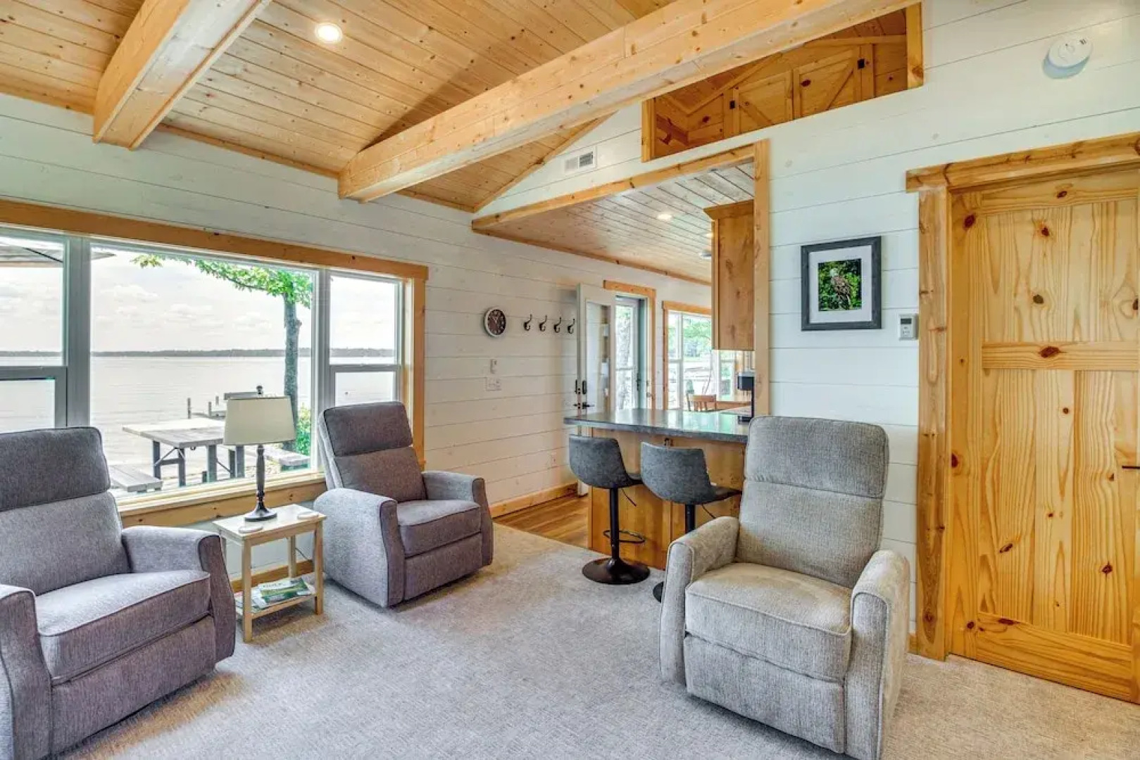 Lake Hubert Cabin w/ Private Deck + Boat Dock