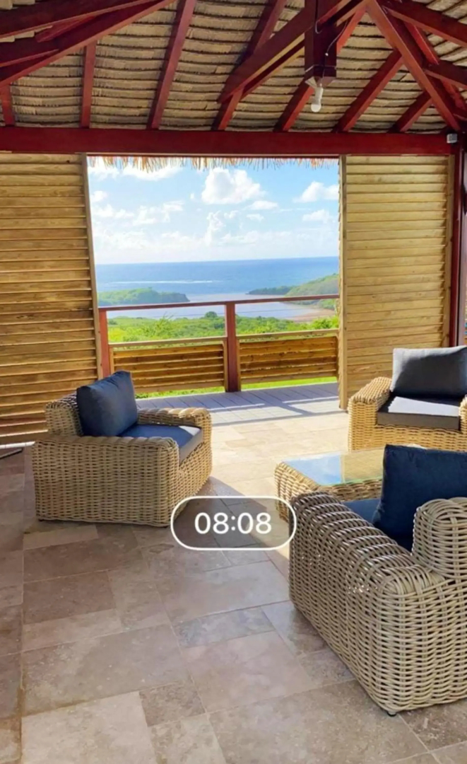 Villa de 4 chambres avec vue sur la mer piscine privee et jacuzzi a Le Marin a 3 km de la plage