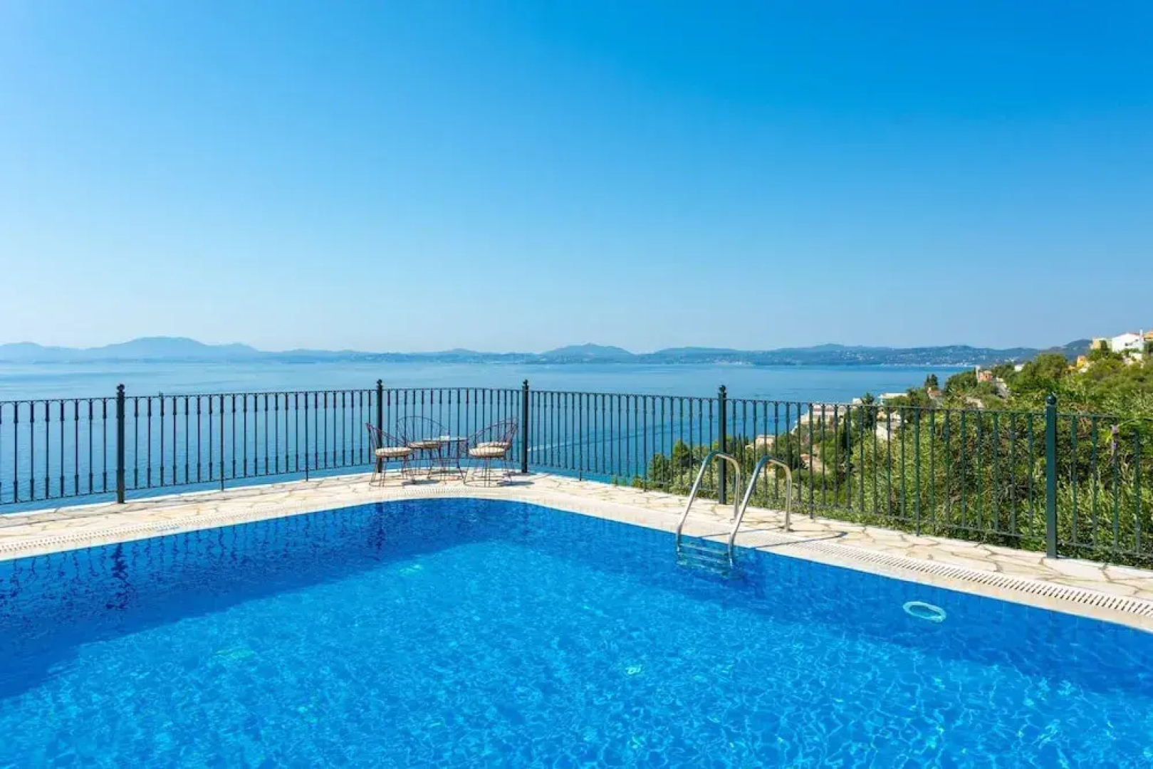 Villa Elpida Private Pool Walk to Beach Sea Views A C Wifi Car Not Required - 2423