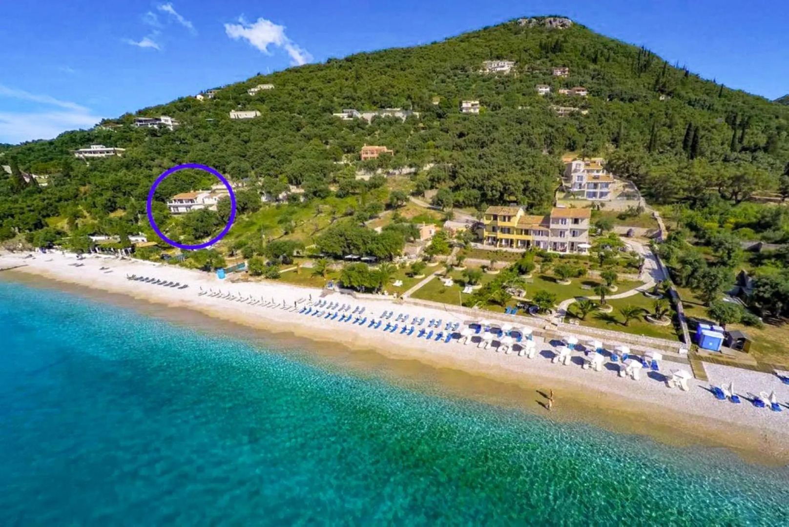 Villa Kerkyroula Large Private Pool Walk to Beach Sea Views A C Wifi Car Not Required - 1972