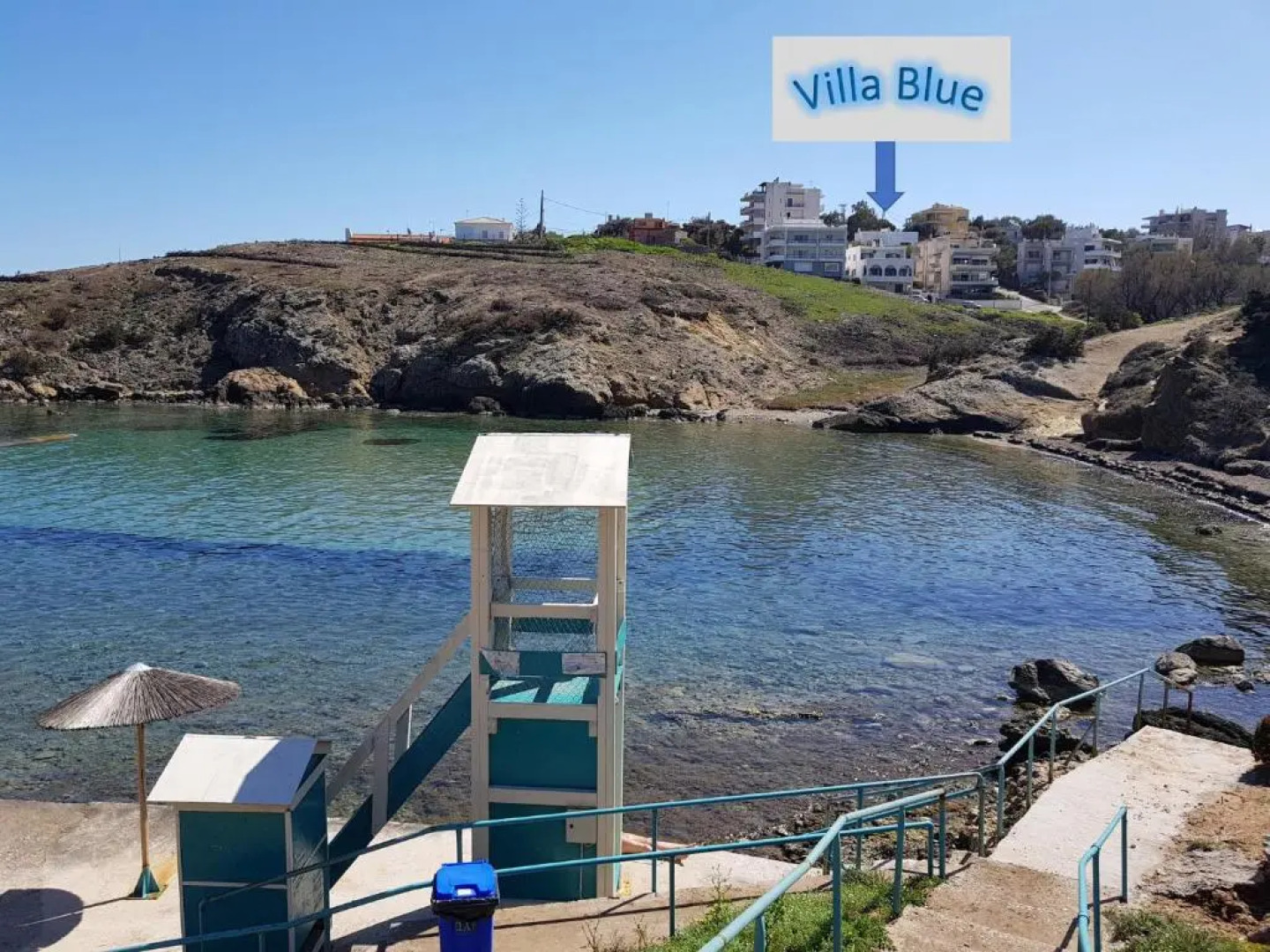 Villa Blue. Two storey house, 100 meters from sea