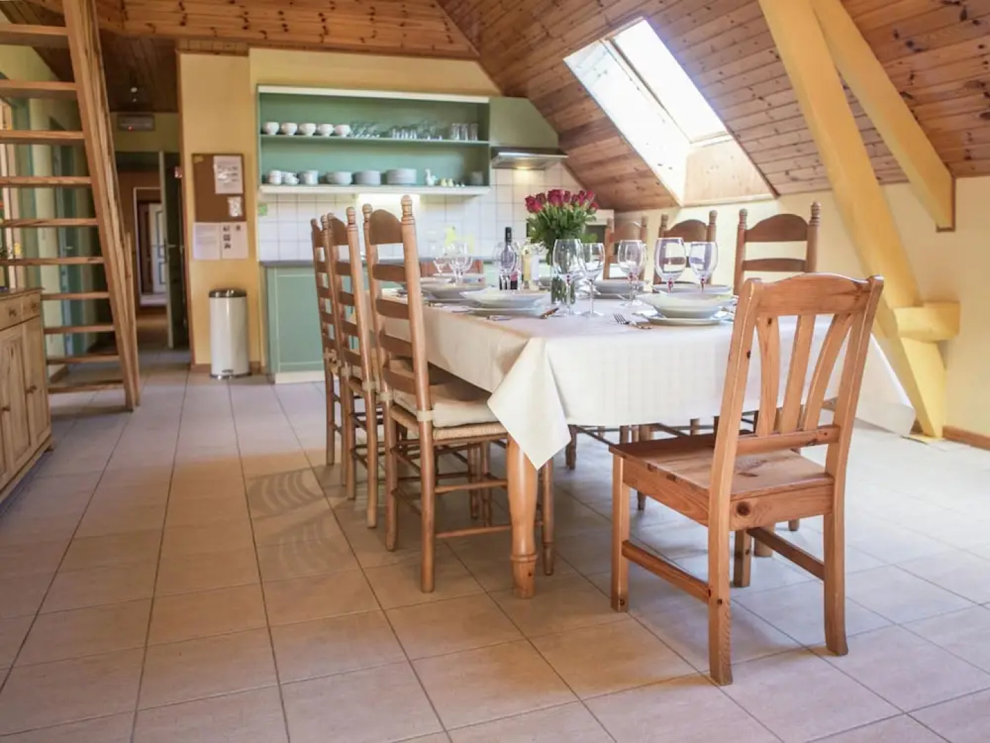 Spacious, Atmospheric Upper Floor of a Farmhouse With Garden