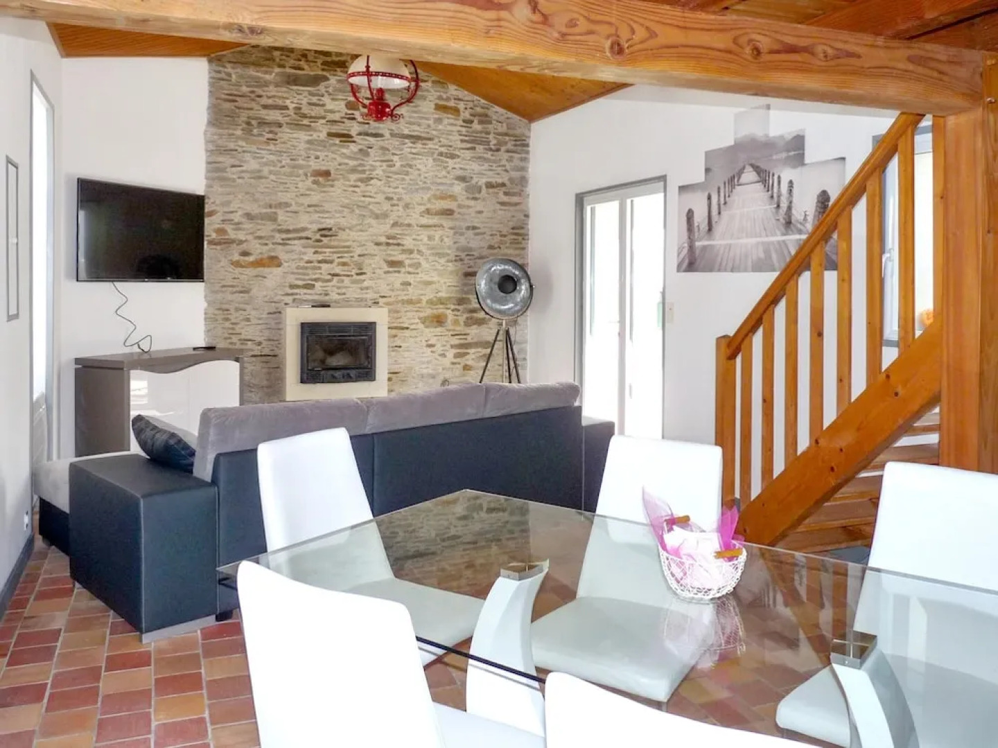 House With one Bedroom in Saint-gilles-croix-de-vie, With Furnished Te