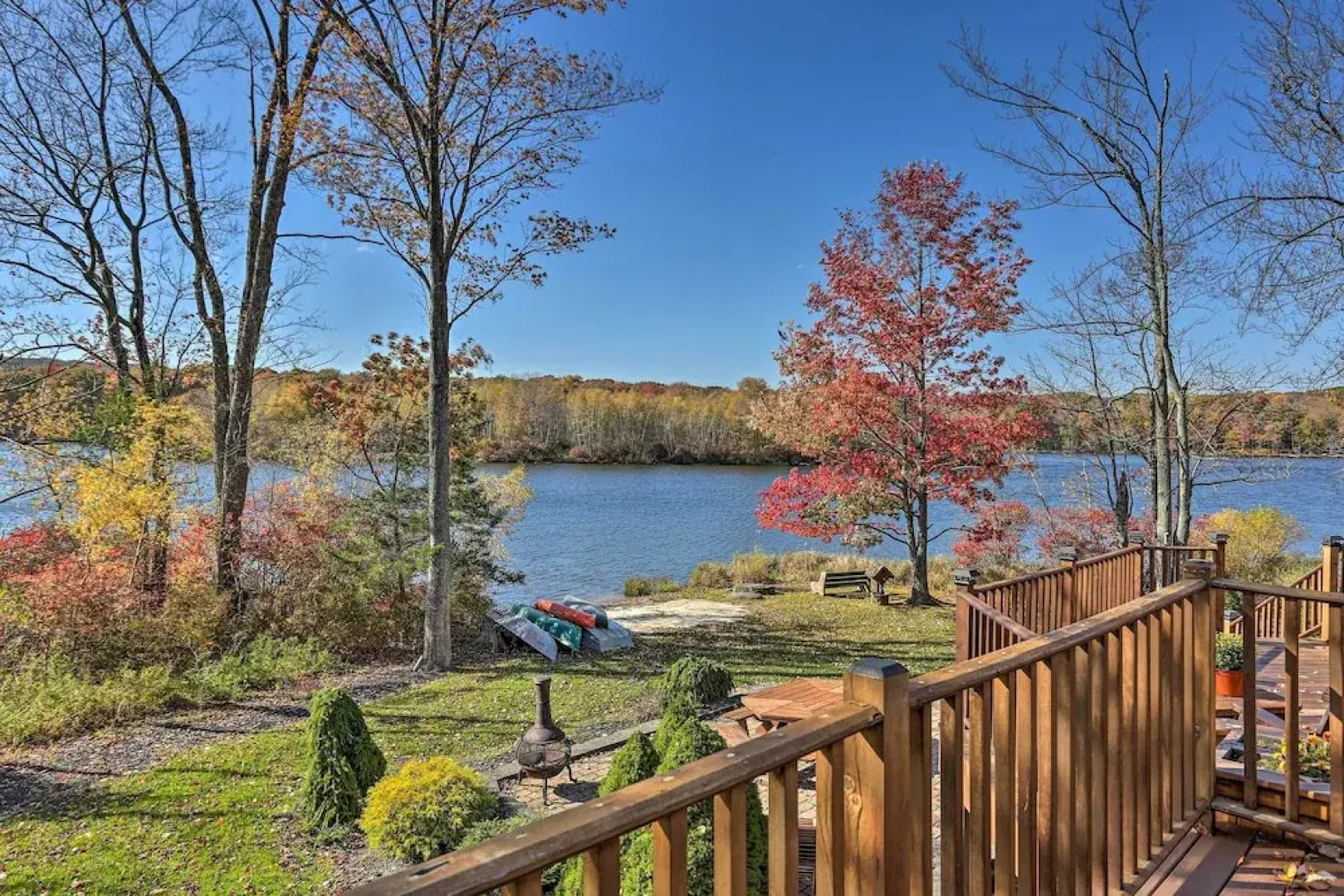 Ski, Swim & Relax: Waterfront Haven on Pines Lake!