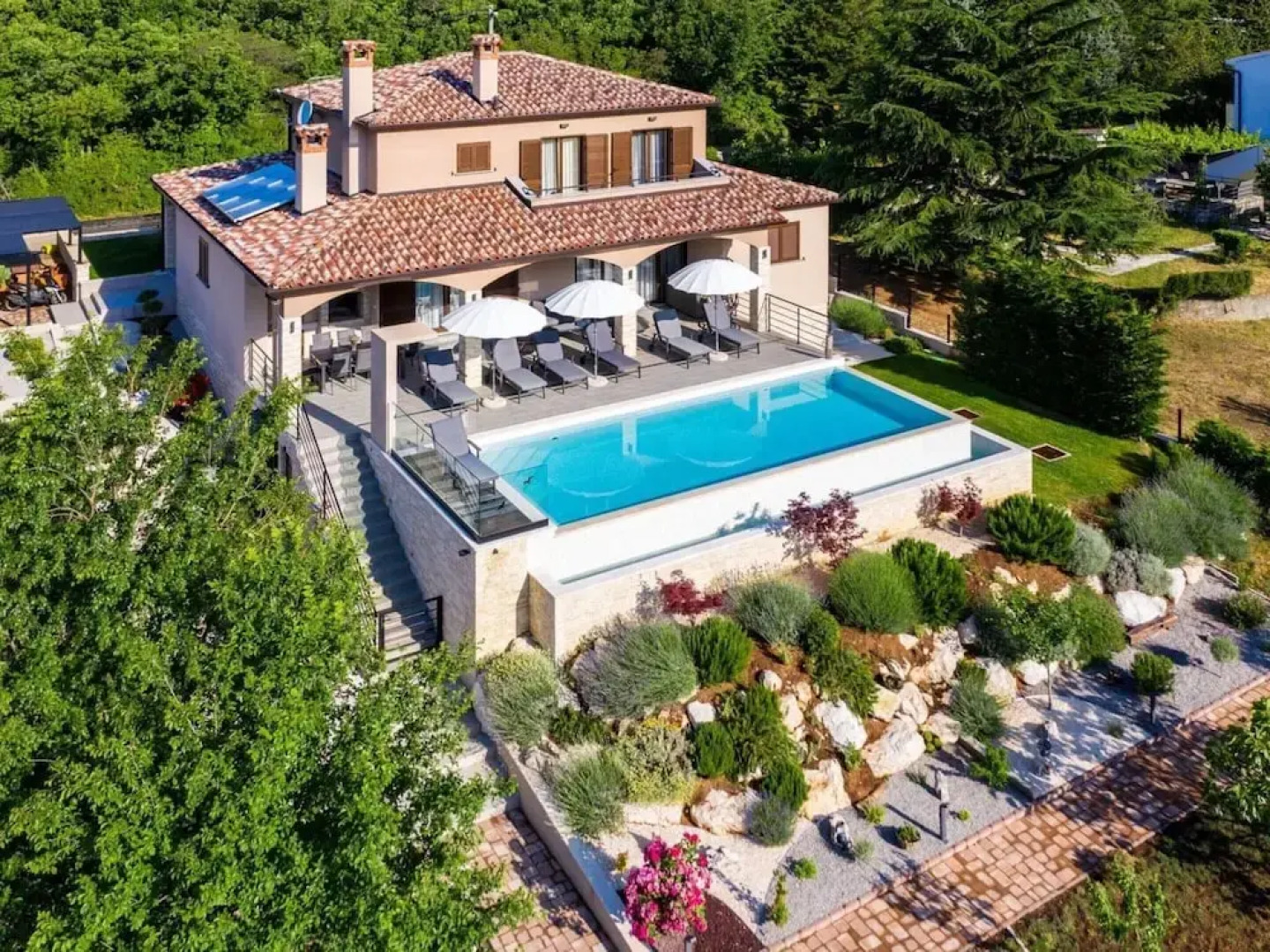 Villa With Pool Surrounded by Woods in Labin