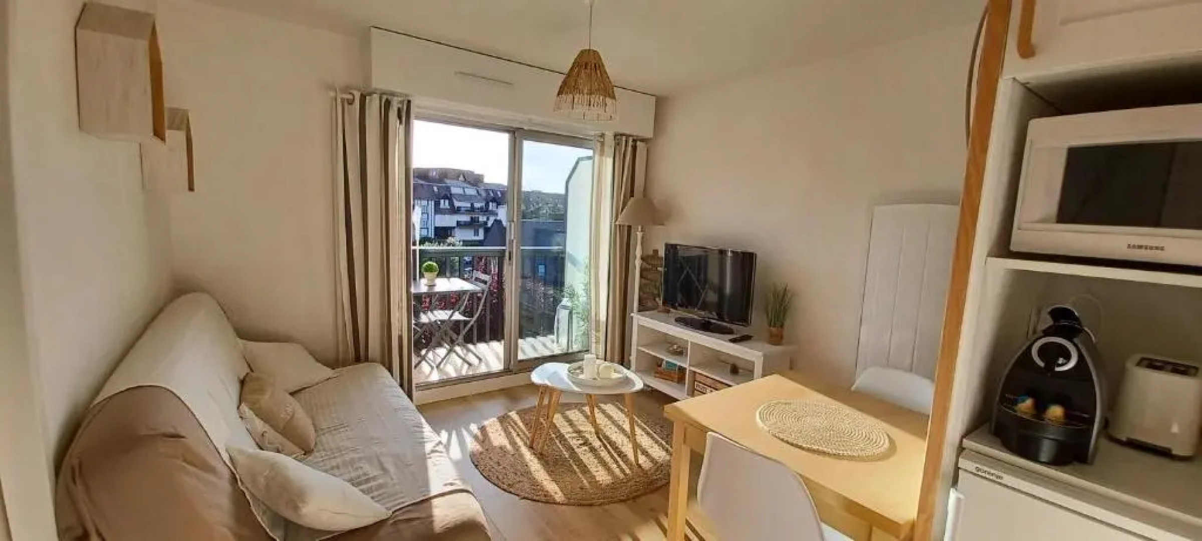 T2 Cosy/Balcon Sud Ouest/300m-Mer/Villers Sur Mer