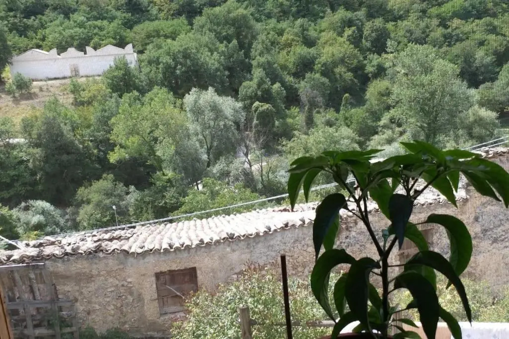 Logement avec parking et terrasse devant la maison, très jolie vue
