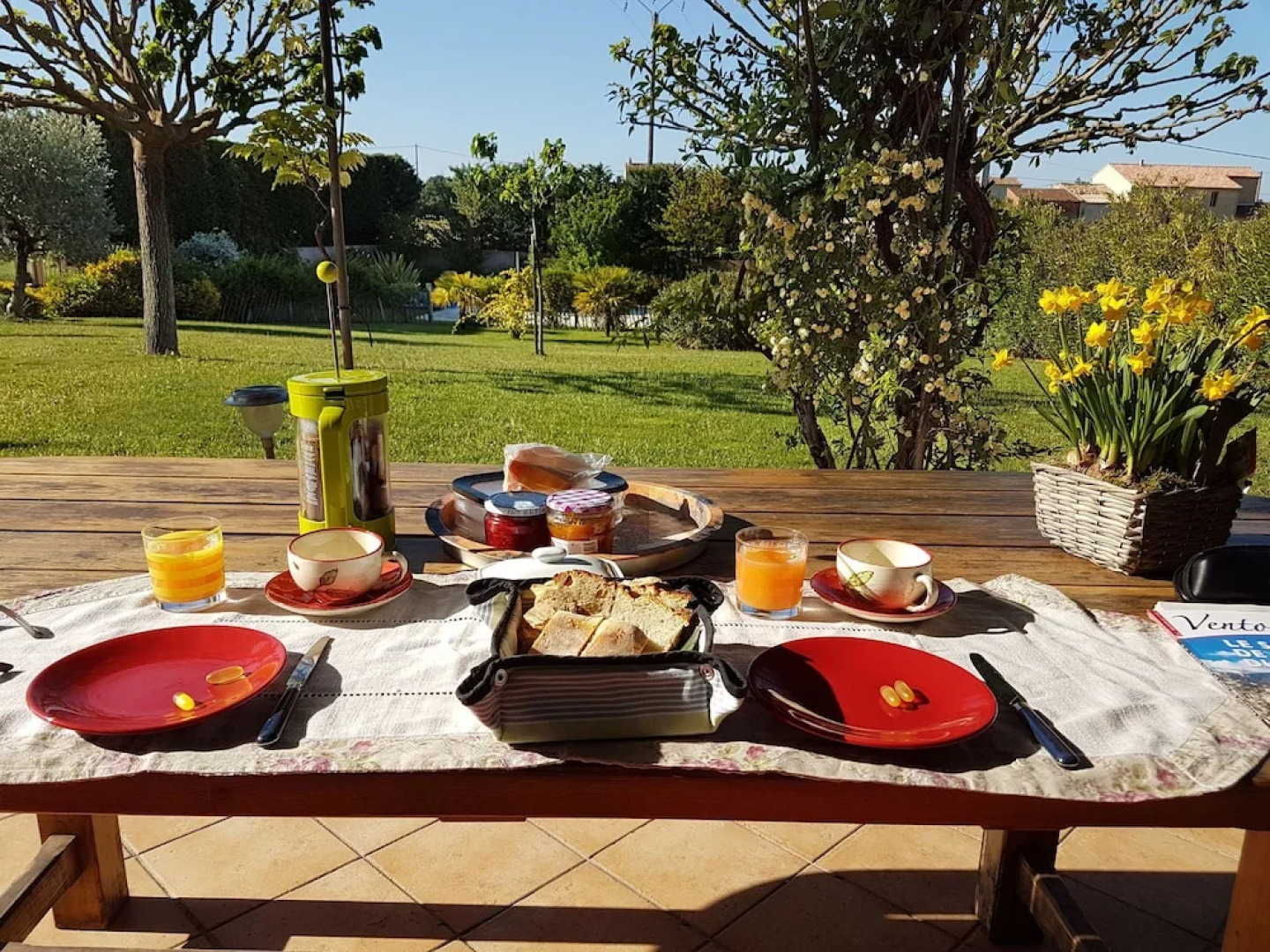 Detached Villa Situated Between the Vineyards and Views of the Mont Ventoux