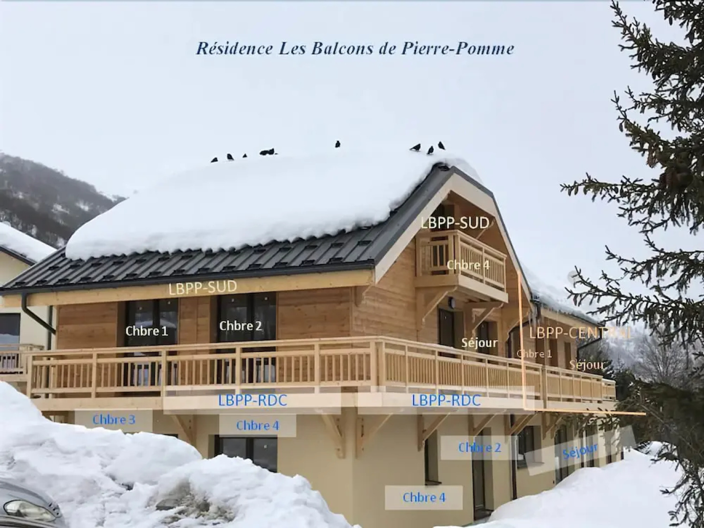 Chalets Magnin Les Balcons de Pierre Pomme Central