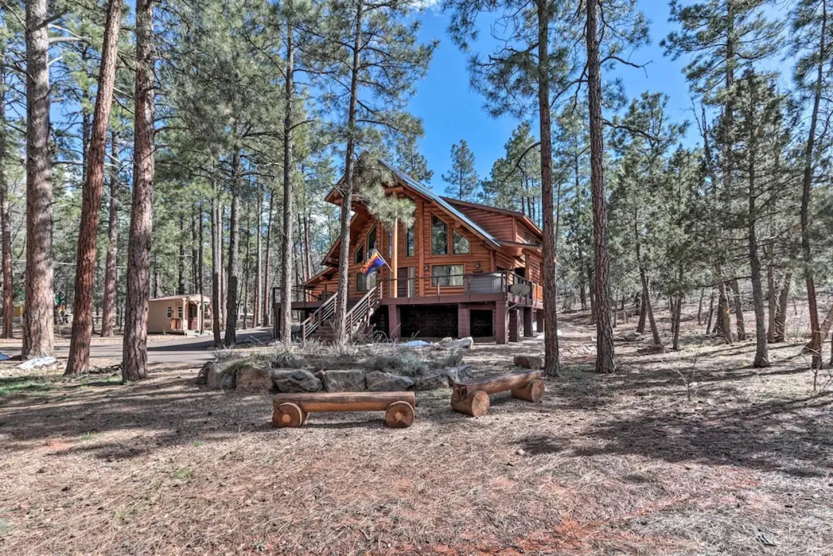 Home on 1 Acre w/ Wraparound Deck in Lakeside!