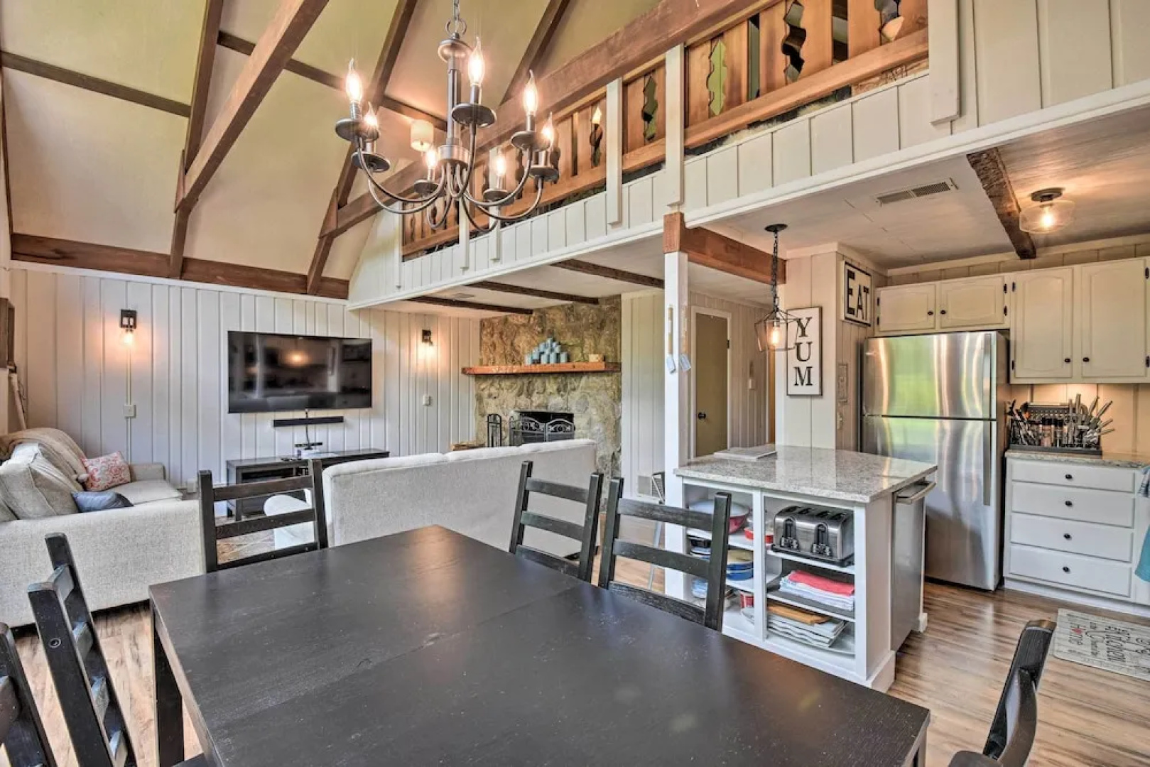 Chic Sky Valley A-frame Cabin w/ Pool Access!