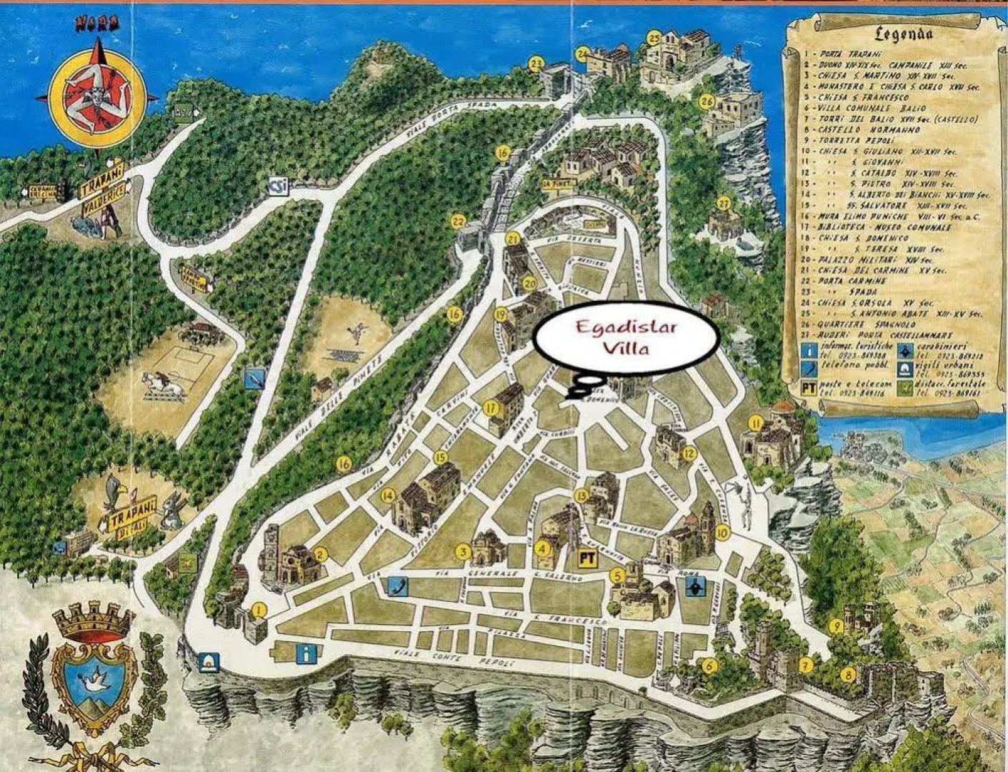 Erice Villa Terrace and Balcony