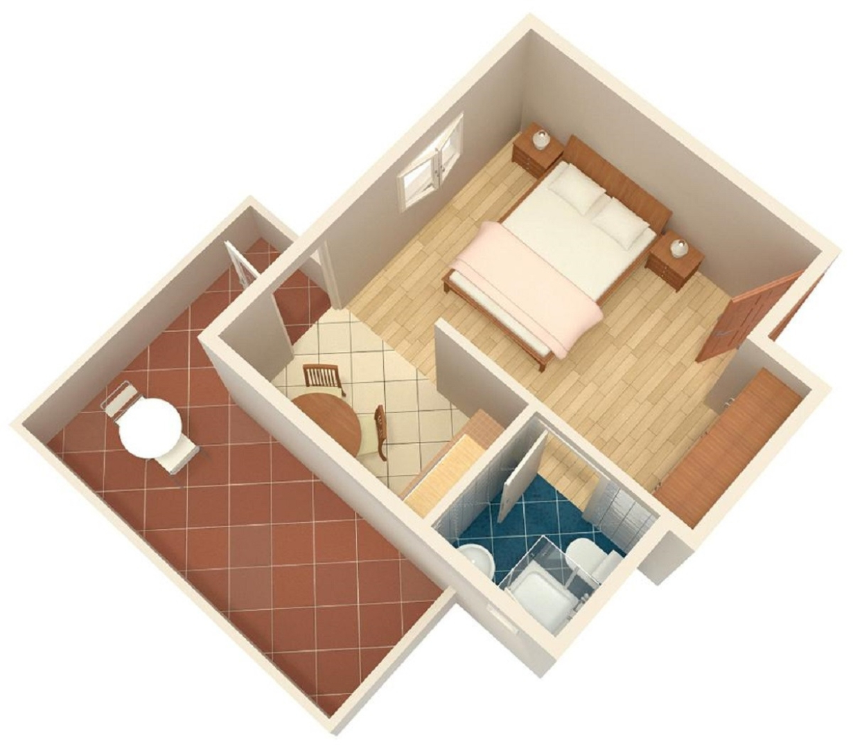 Studio apartment Cvita - 150 m from pebble beach: SA3 Bol, Island Brac