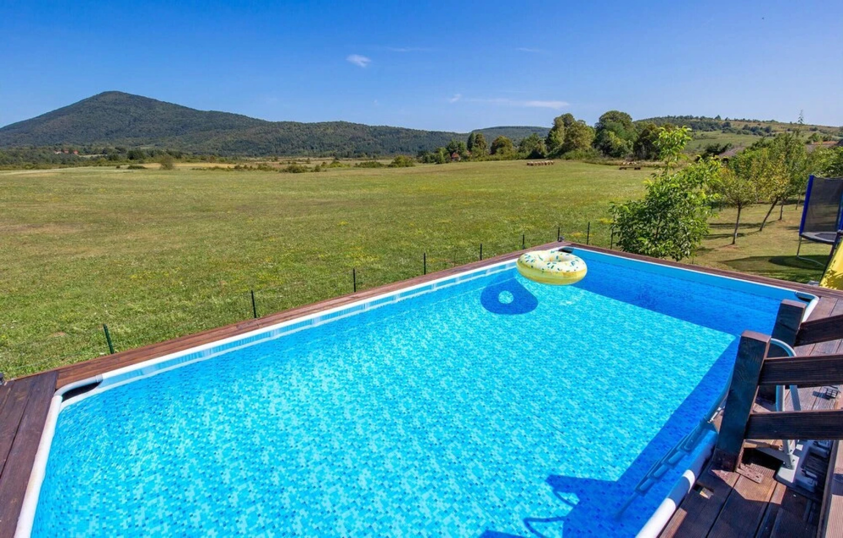 Beautiful Home in Plaski With Wifi, Outdoor Swimming Pool and 2 Bedrooms