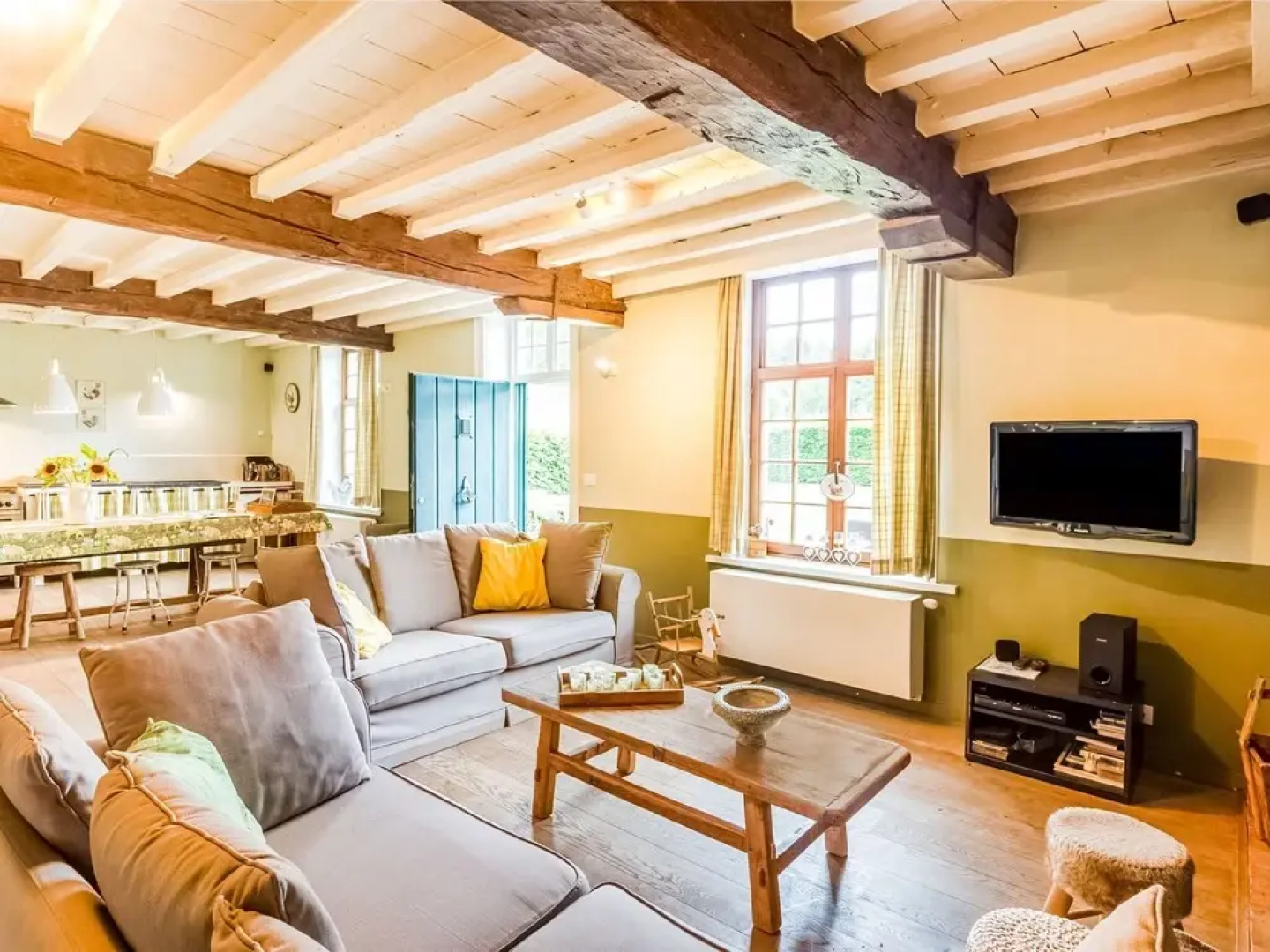 Historic Farmhouse Middle of Polder Landscape