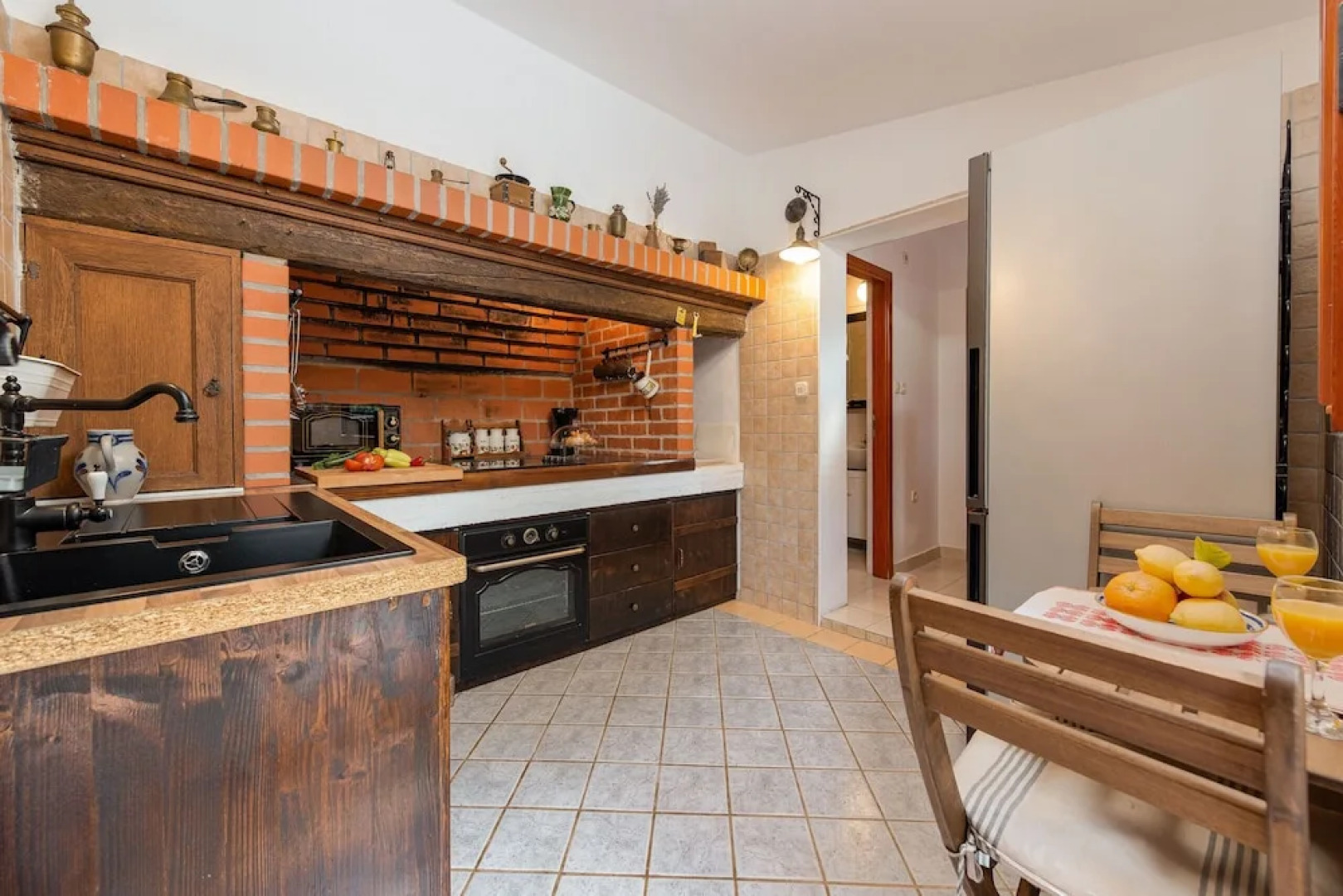 Stone house M&A with pool