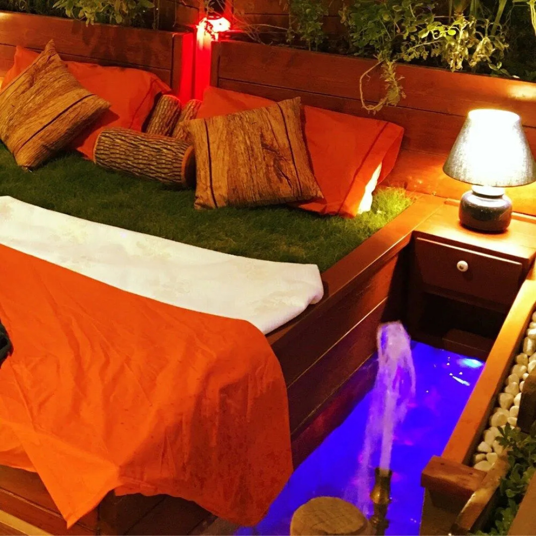 Wooden Water Fall Chalet