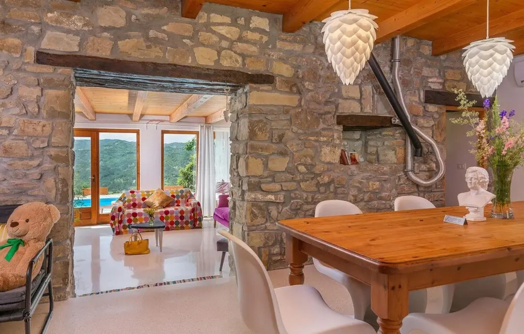 Stunning Home in Podpican With Outdoor Swimming Pool, Wifi and 3 Bedrooms