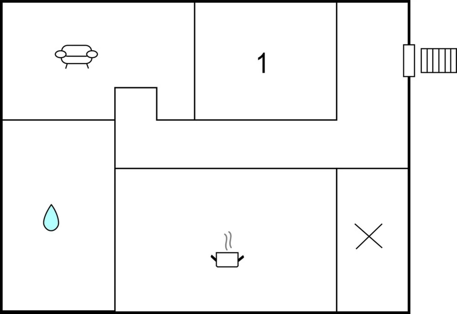 Amazing Apartment in Lübstorf With 1 Bedrooms