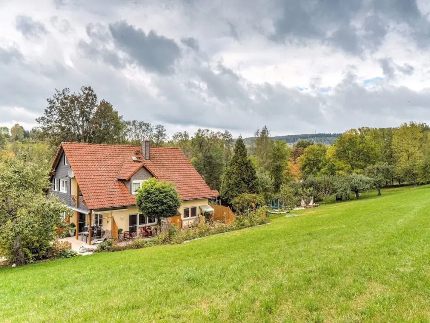 Apartment in Marktrodach With Sauna & Garden