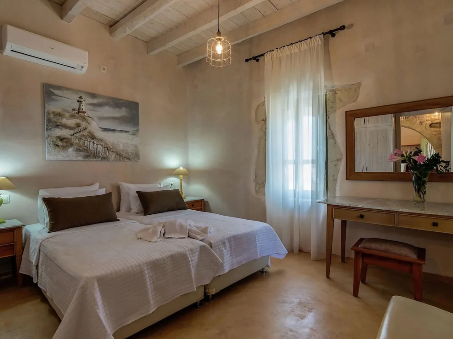 Traditional Stone Built Villa With Private Pool Near Tavern & the Beach