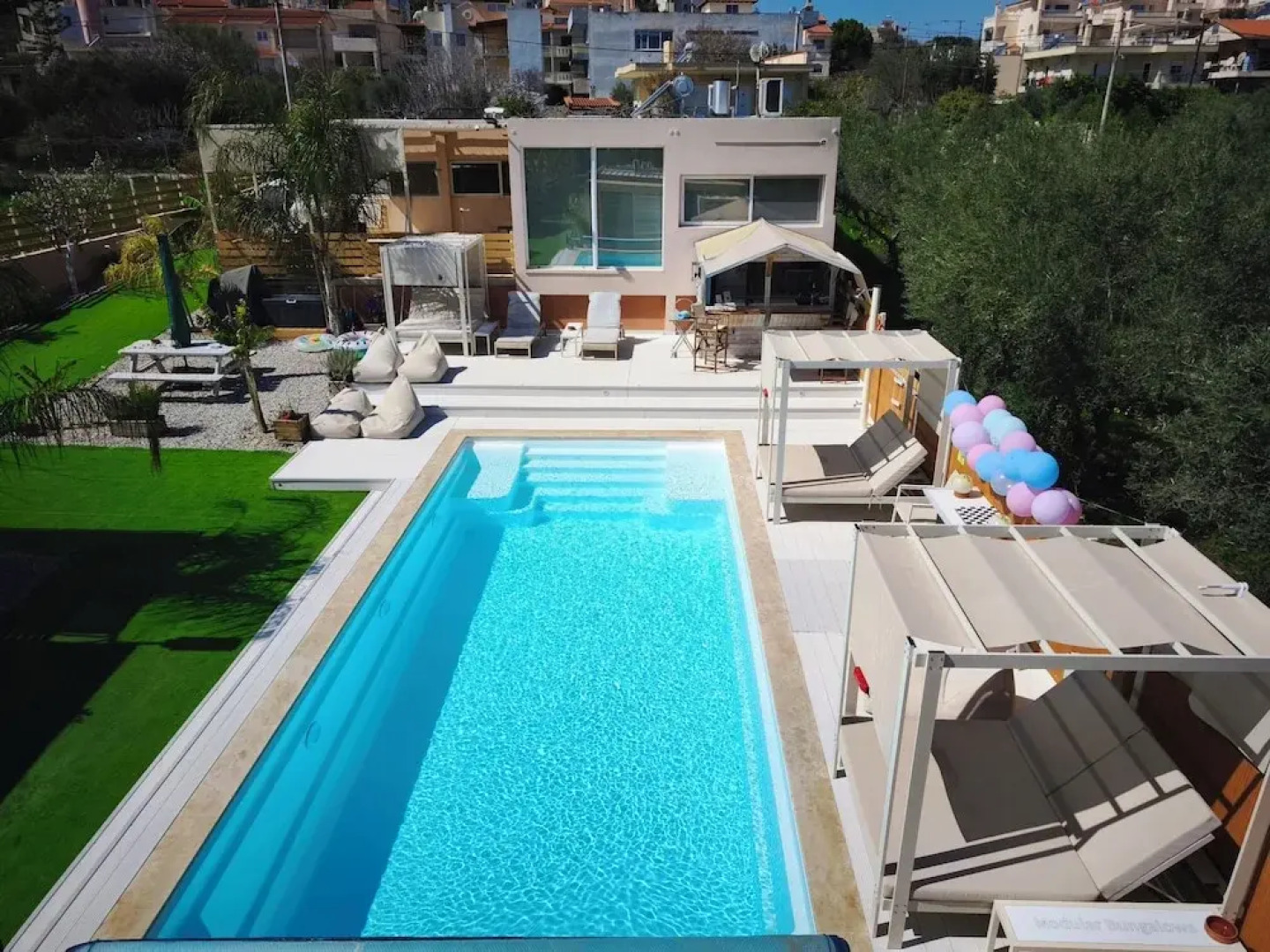 Modular Bungalows With Heated Pool Artemis Greece