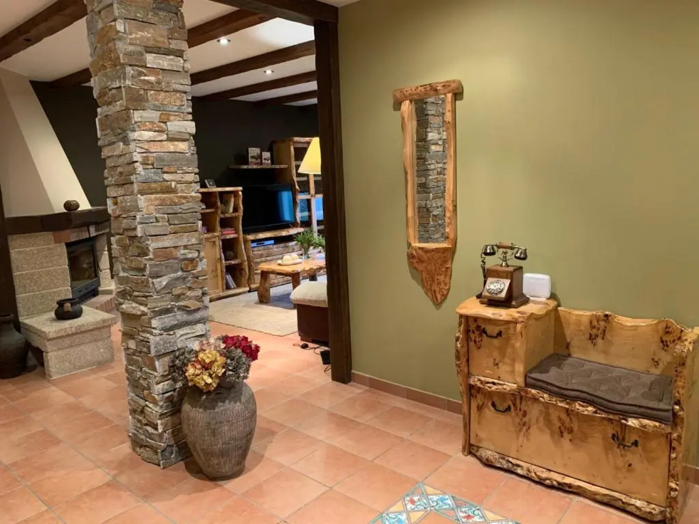 Chalet Rural 400 m playa piscina barbacoa chimenea