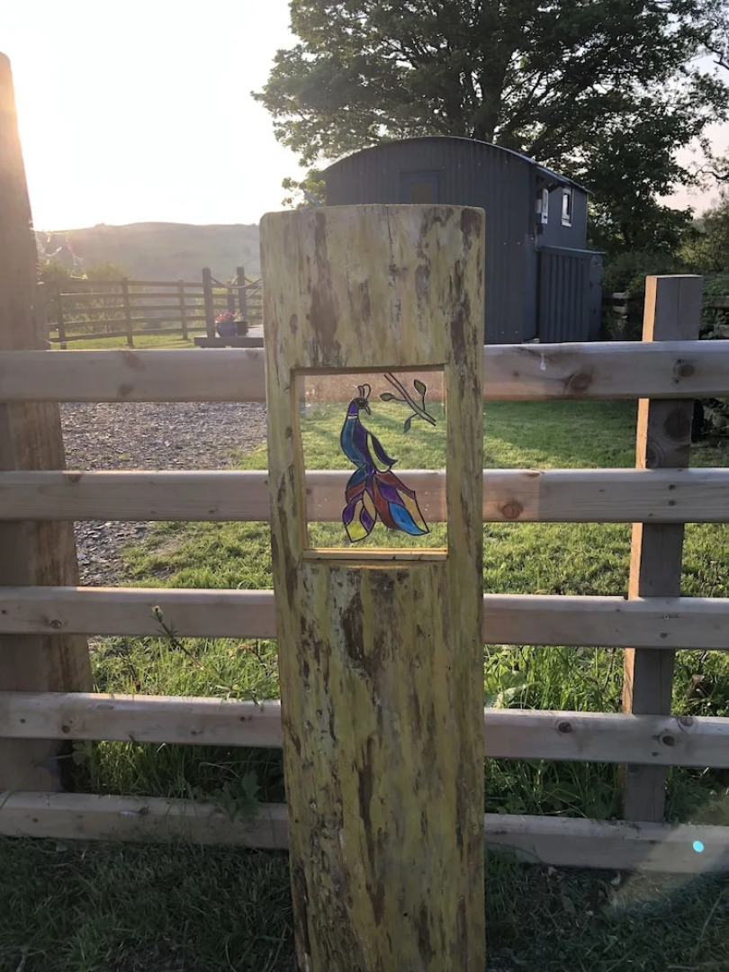 The Peacock Shepherds Hut at Hafoty Boeth
