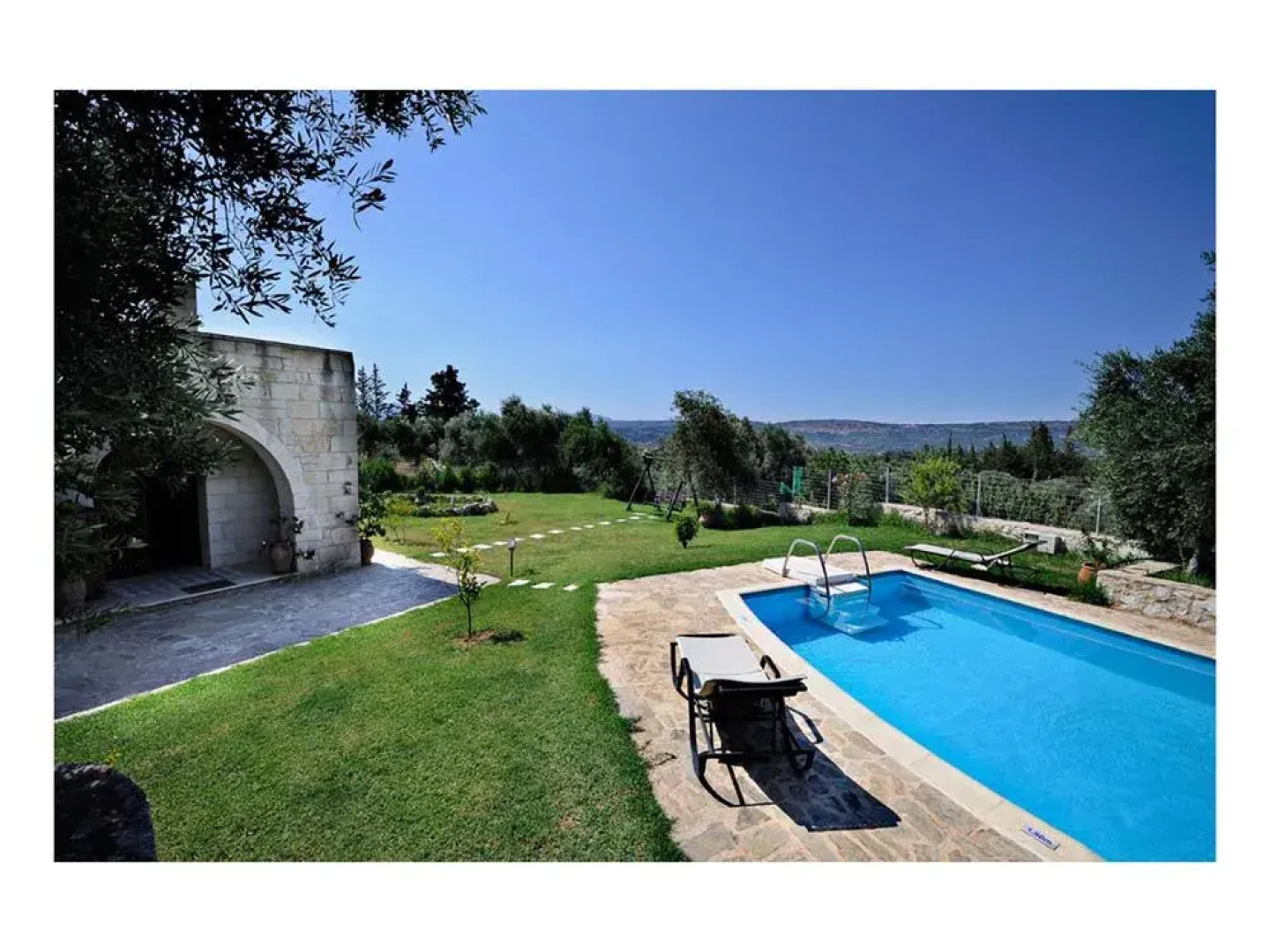 Villa Aloni-traditional Stone Villa With Nice View,pool and Garden