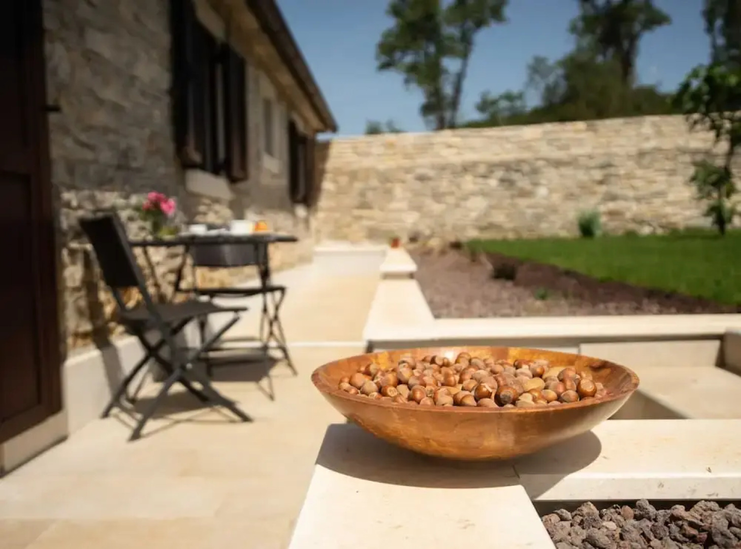 The Poolside Stone House in Bale