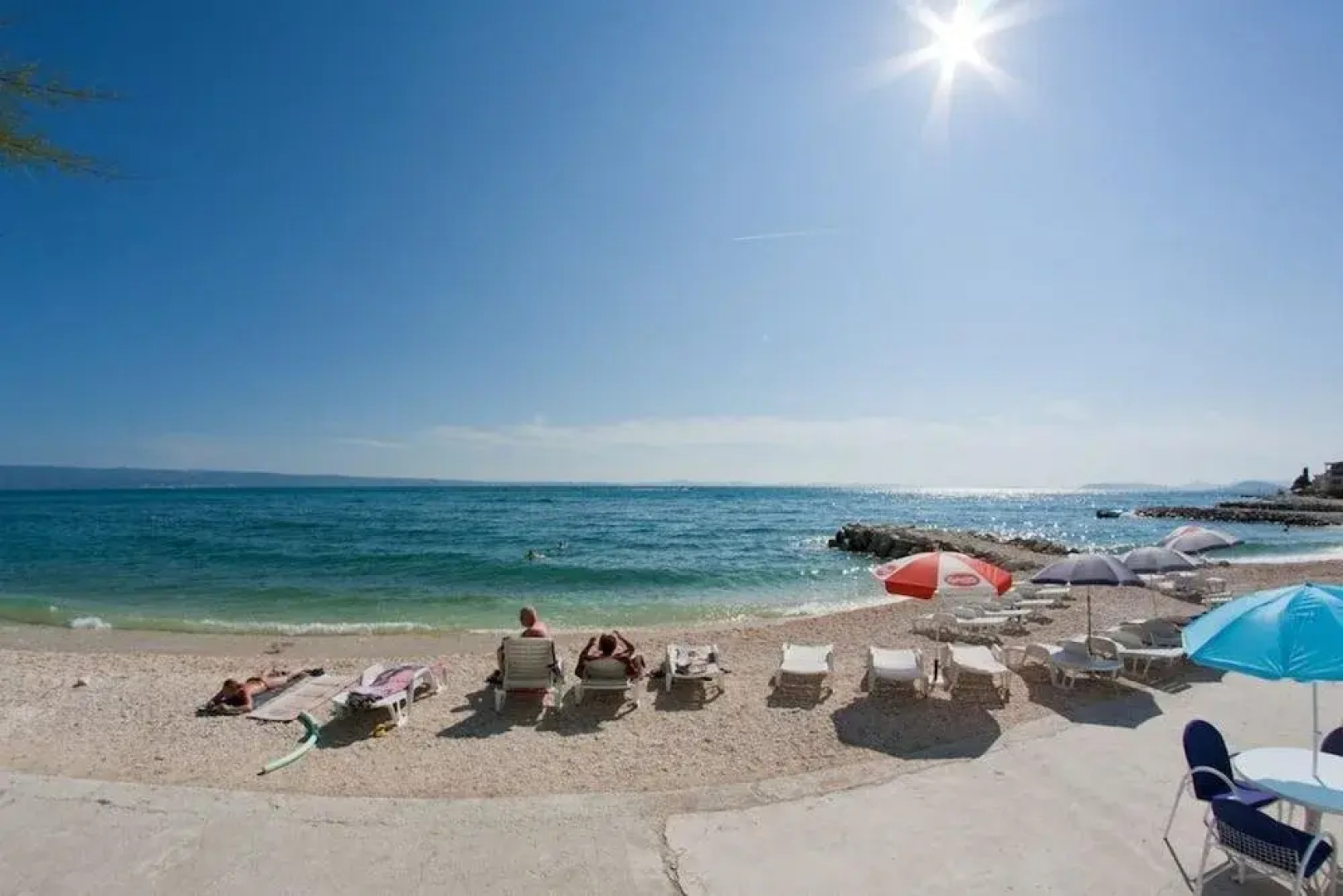 Villa Tamaris on the beach