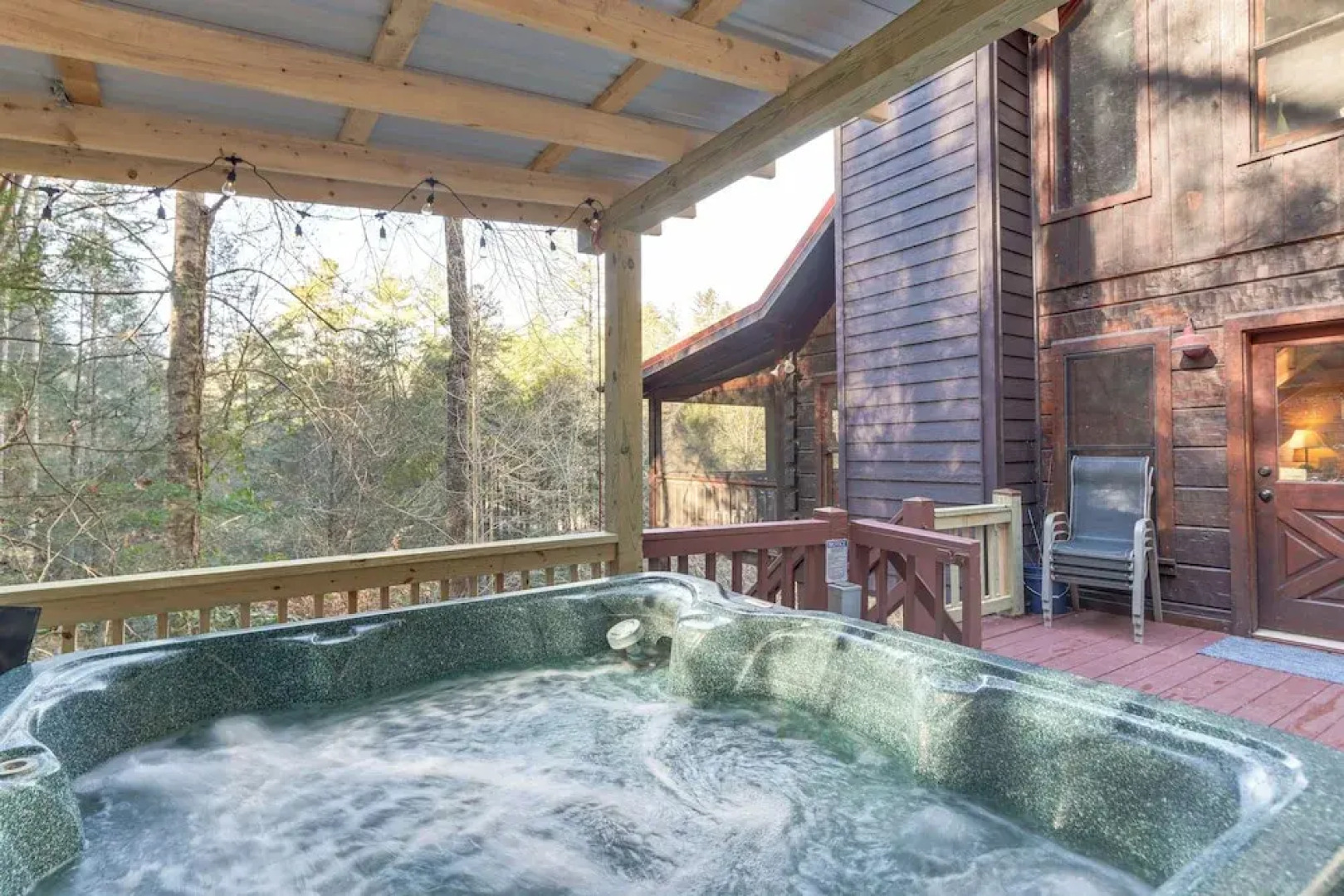 Waterfront Cabin w/ Beautiful River View & Hot Tub
