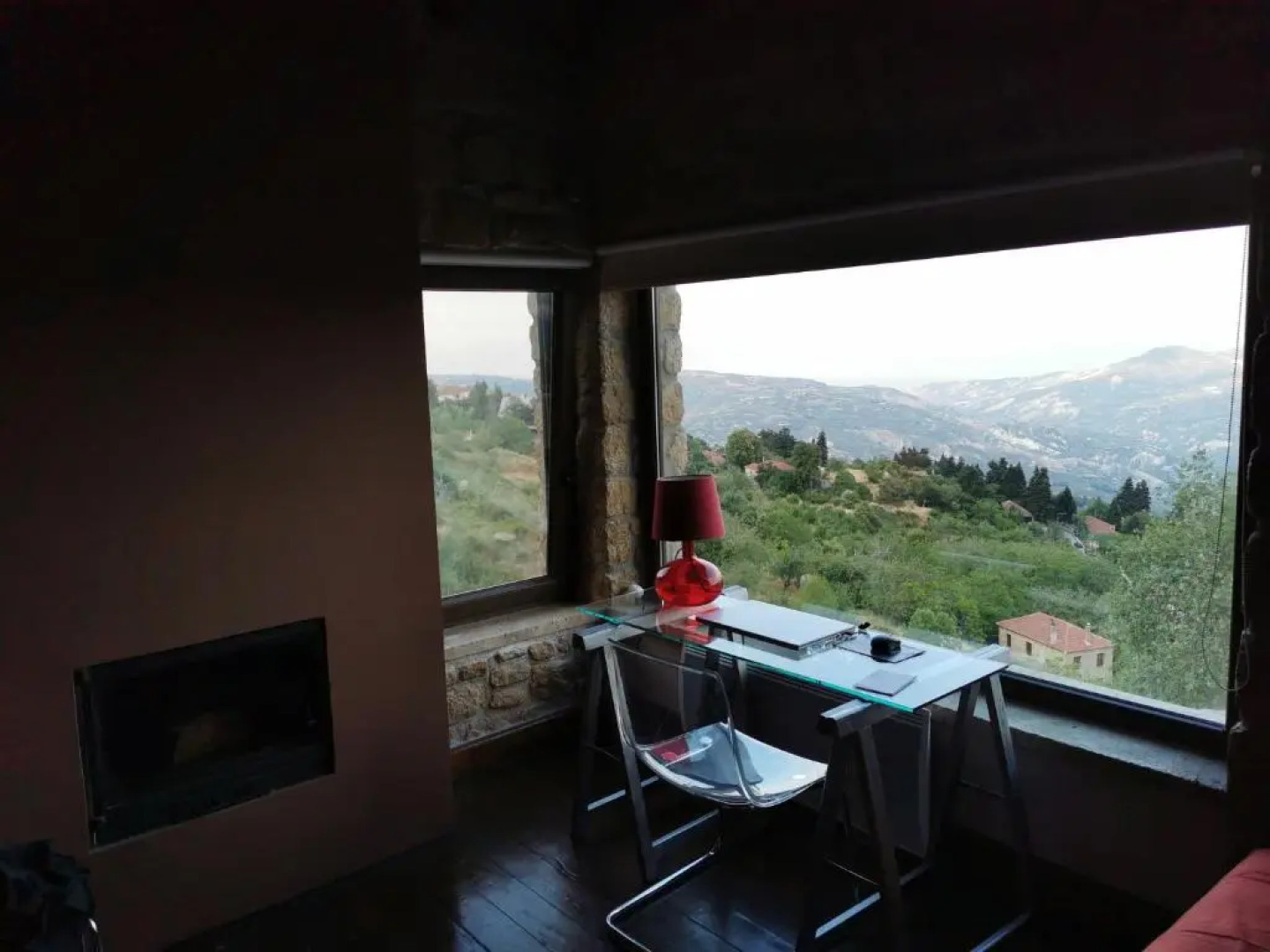 Mountain stone villa, sea & mountain view at 1150m