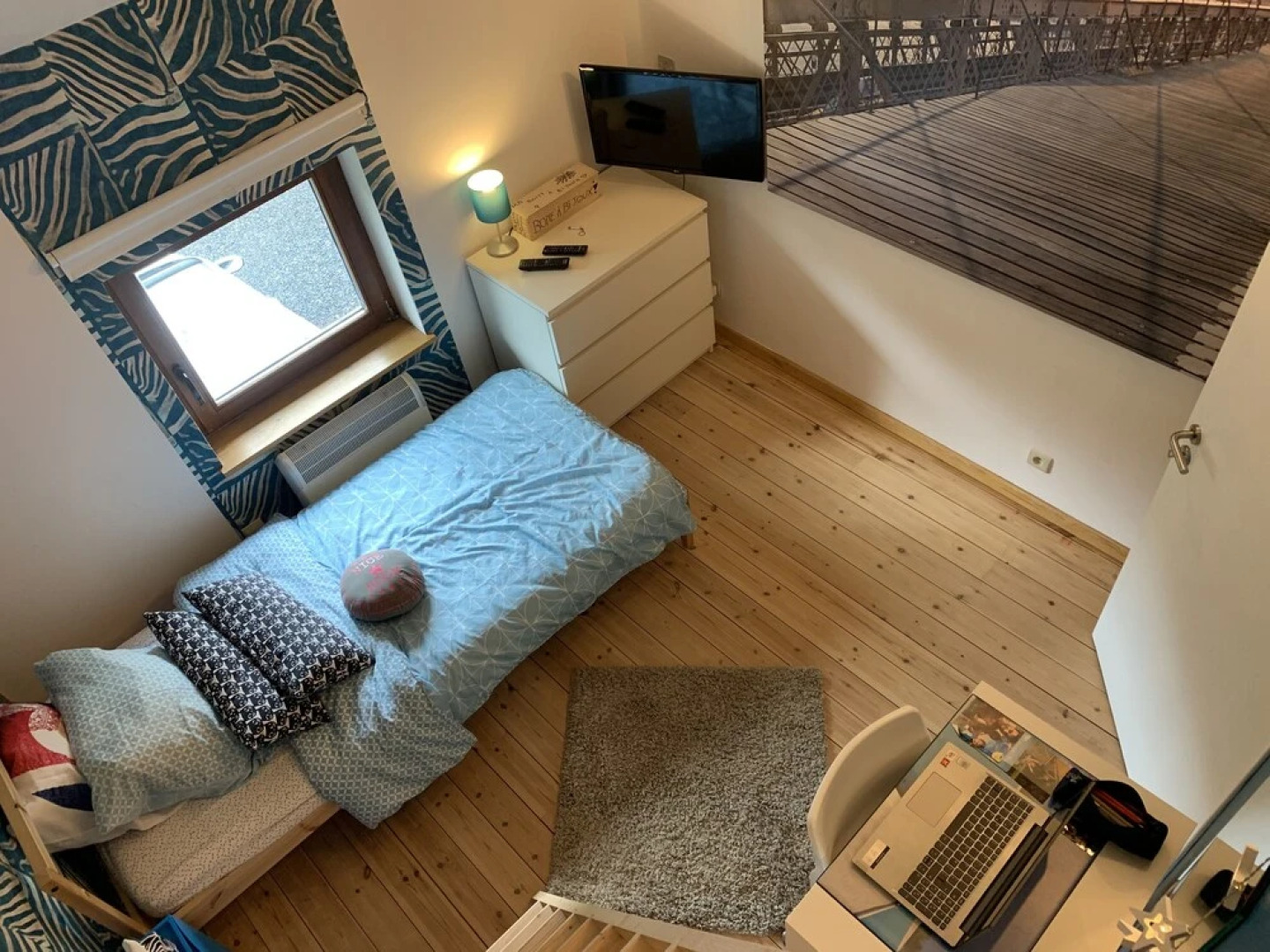 Bedroom and Small Private Bathroom