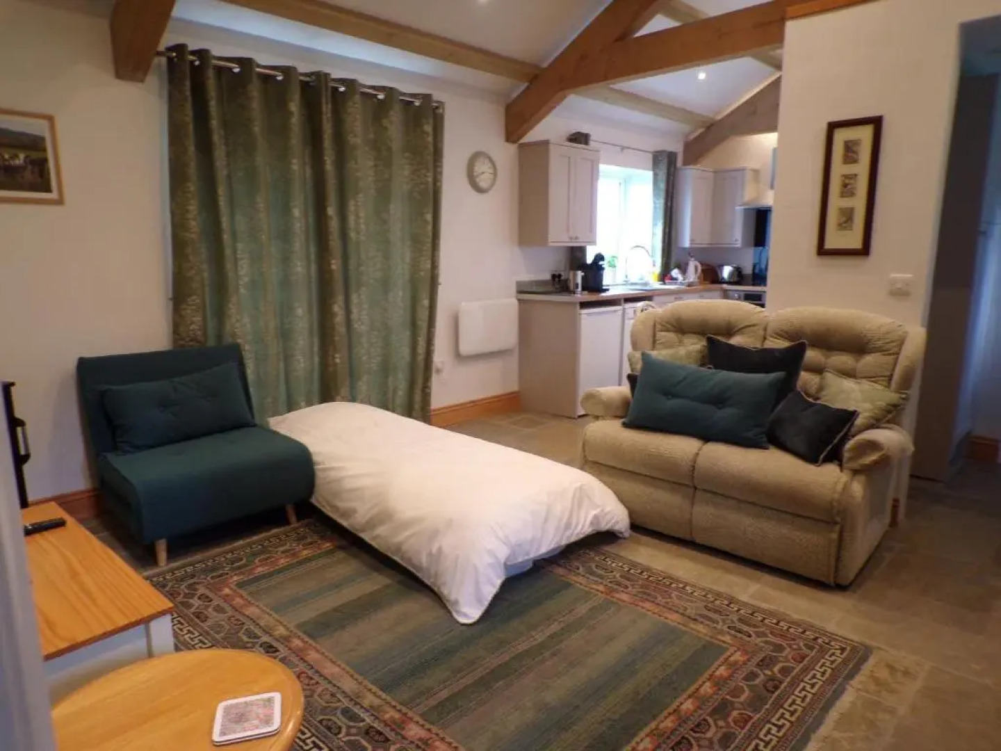 Detached barn with valley views near Cardigan