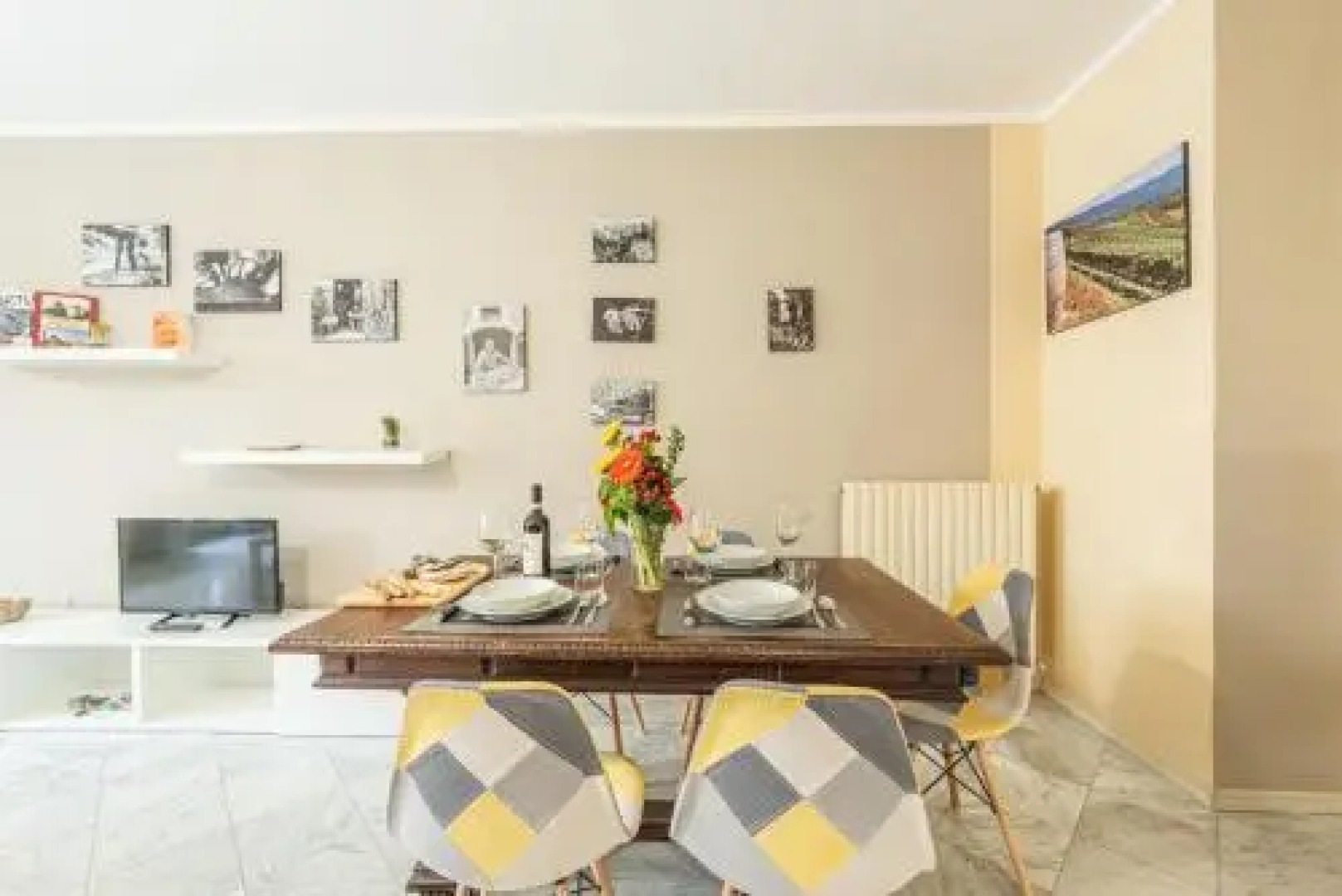 Il terrazzo e l'appartamento diVino