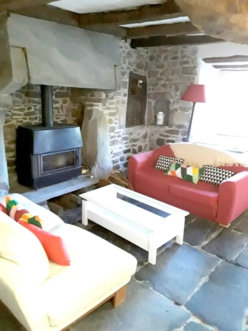 House With 2 Bedrooms in Guimaëc, With Wonderful sea View, Enclosed Ga