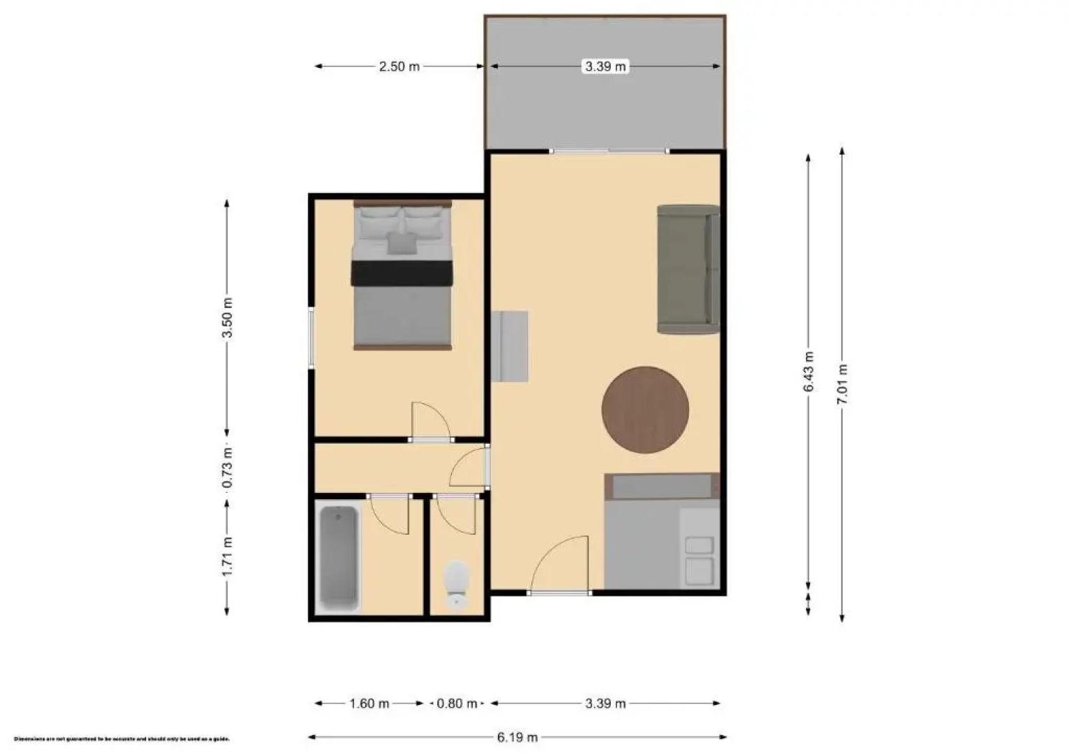 Les Terrasses d'Eos, 1-bed apartment with fireplace, Ski in, Ski out