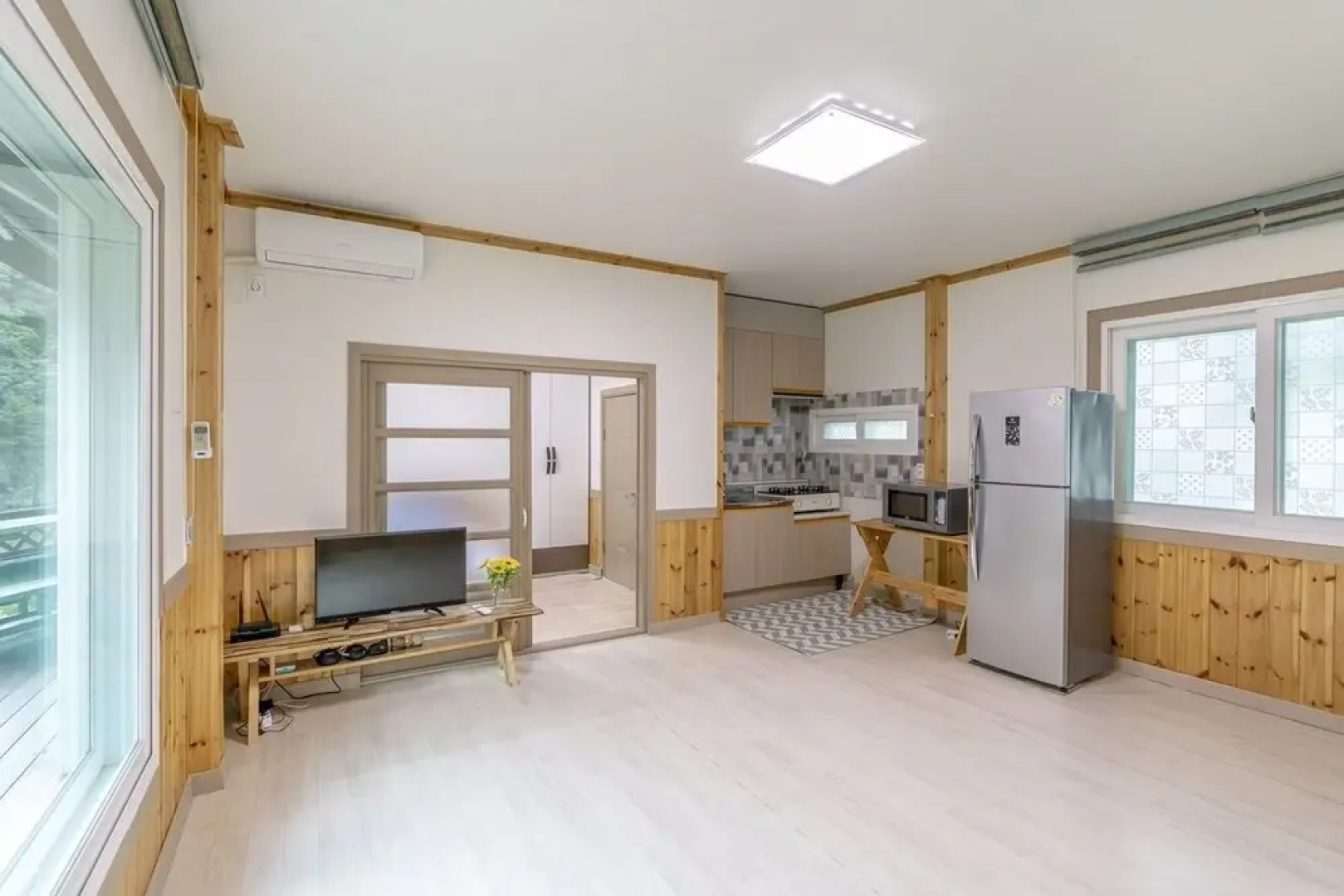 White Pension in Forest