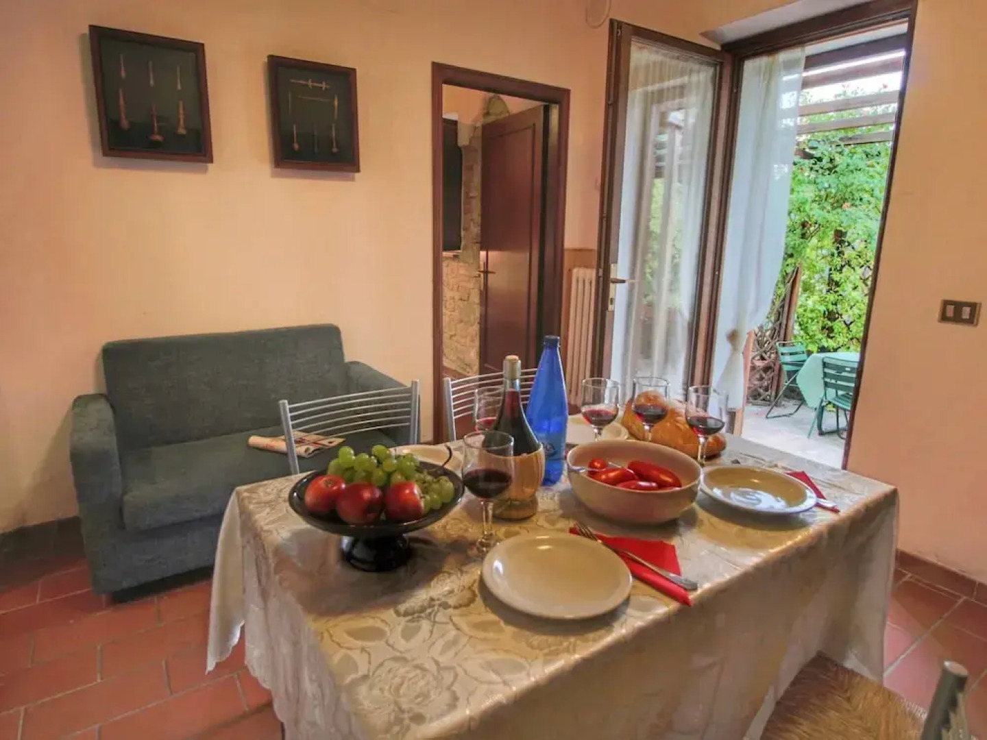 Country House With Swimming Pool and Garden With Mediterranean Plants