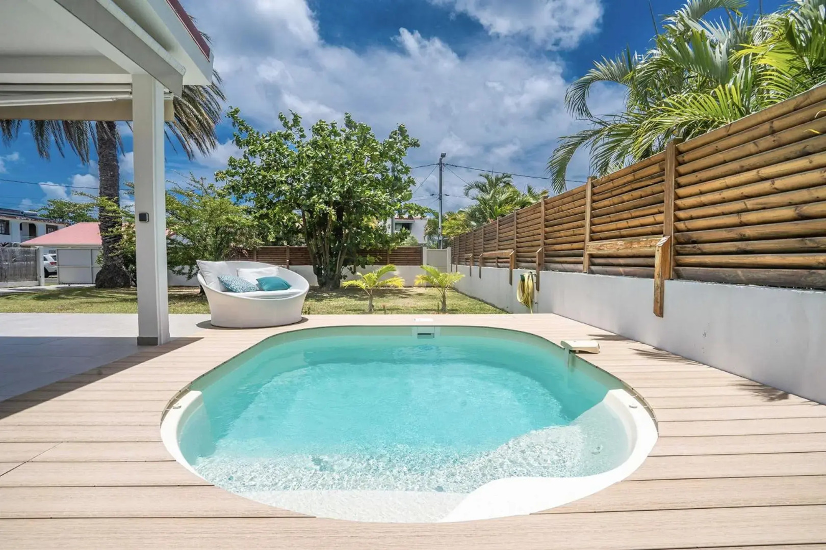 Villa Bel'Amandier : 3ch, bac à punch à 2min à pied de la plage