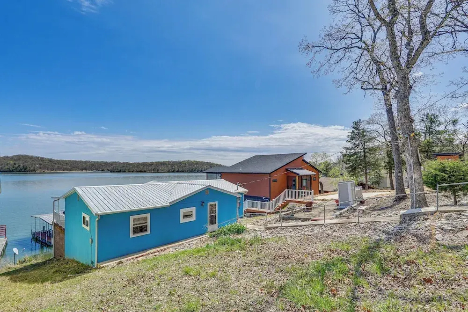 Private Dock at Waterfront Lake of the Ozarks Home