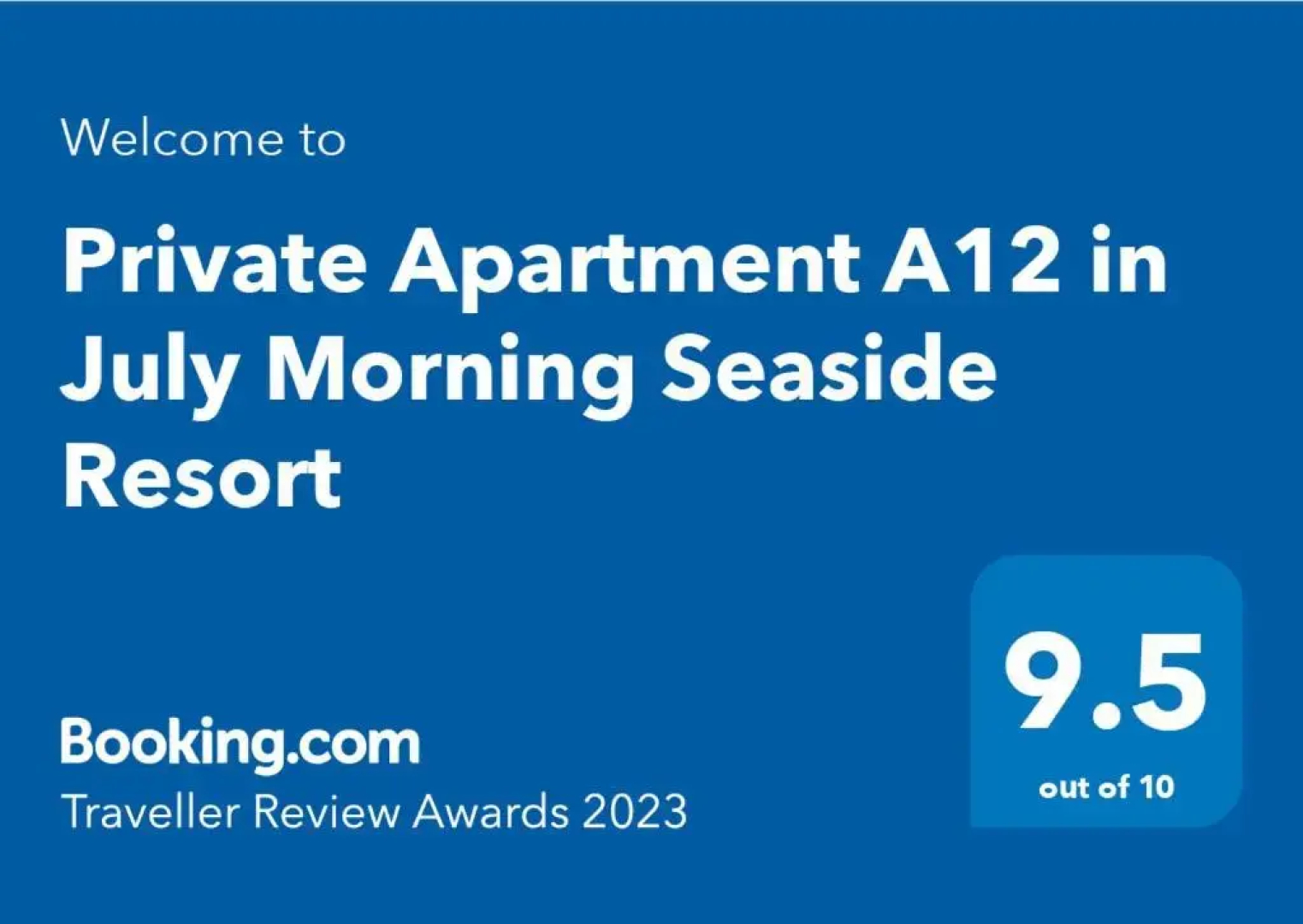 Private Apartment A12 in July Morning Seaside Resort