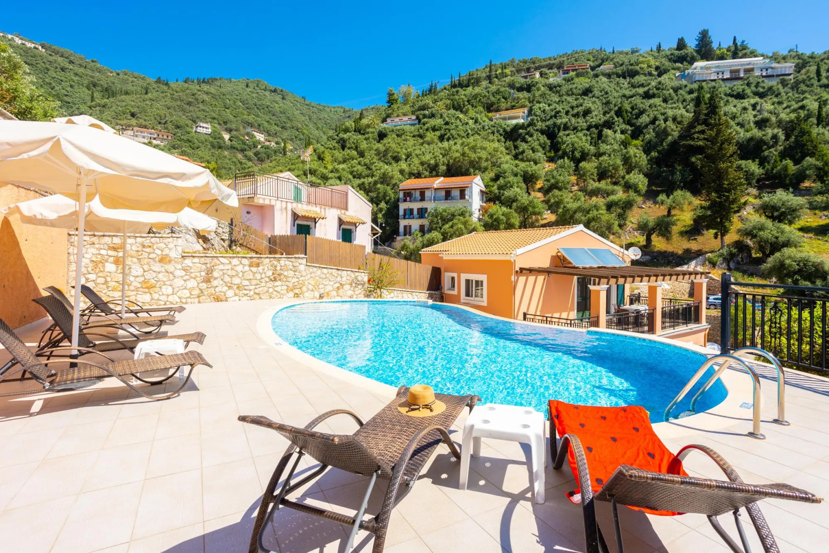 Villa Konstantinos Large Private Pool Walk to Beach Sea Views A C Wifi - 354